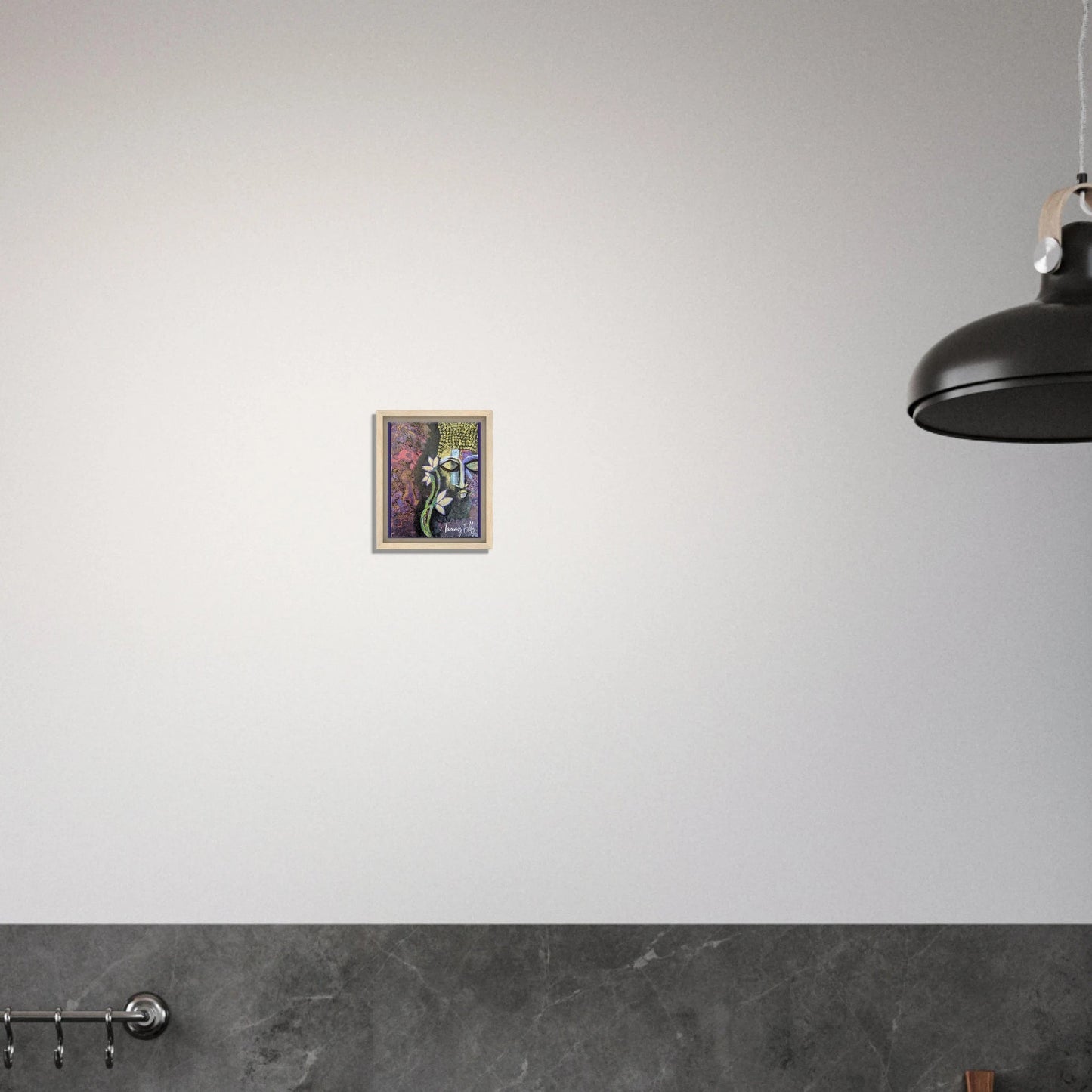 "Lotus of Enlightenment" Framed Canvas Print - T.Eddy’s Art Studio