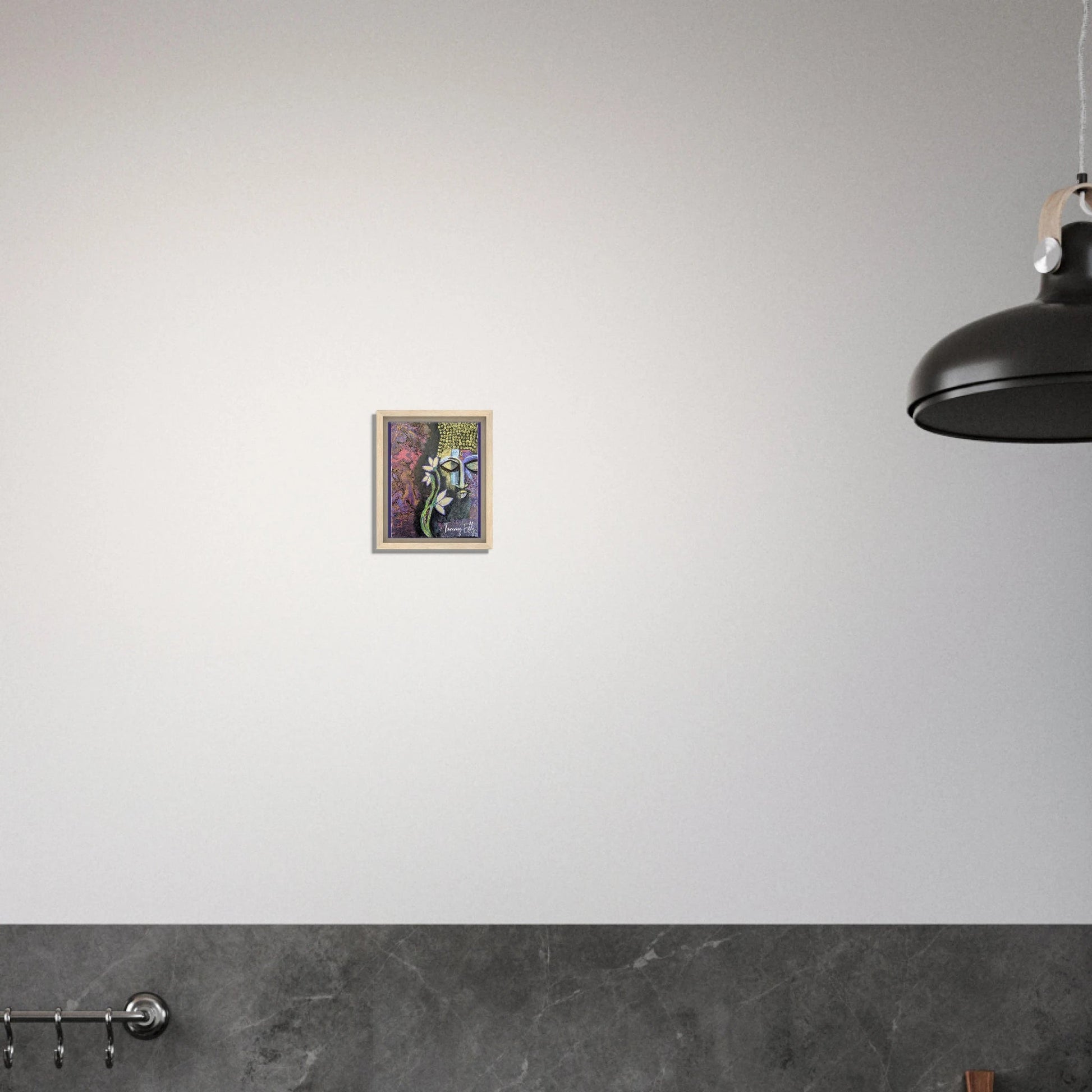 "Lotus of Enlightenment" Framed Canvas Print - T.Eddy’s Art Studio