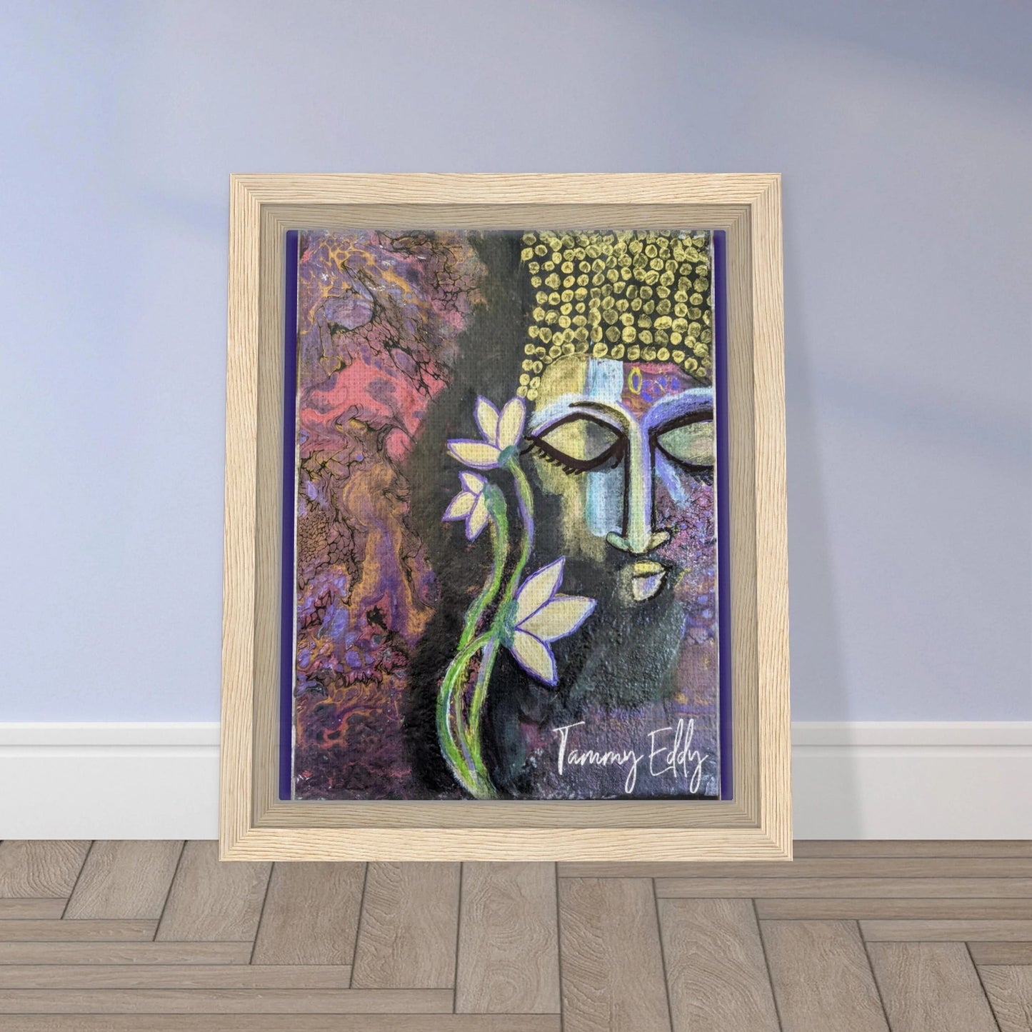 "Lotus of Enlightenment" Framed Canvas Print - T.Eddy’s Art Studio