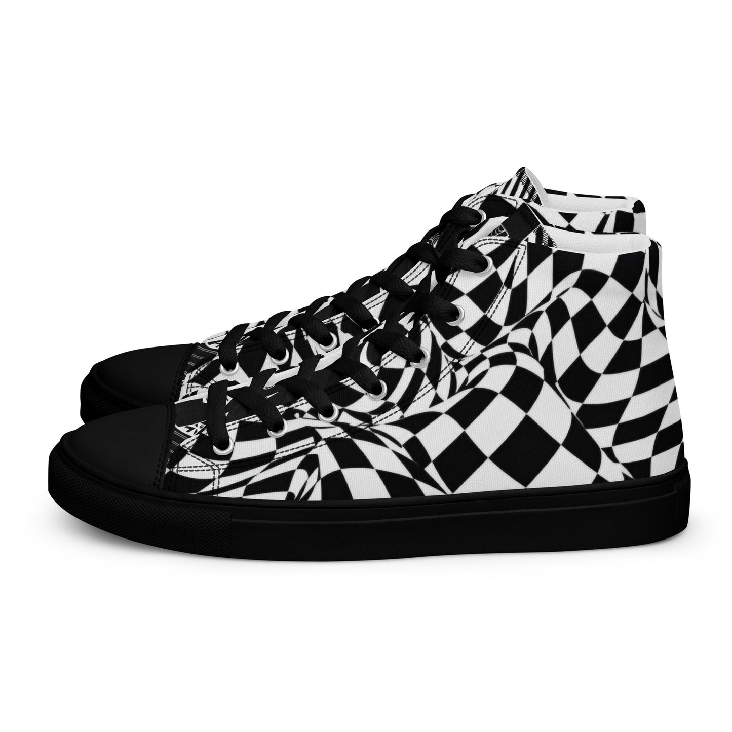 Men’s high top canvas shoes - T.Eddy’s Art Studio