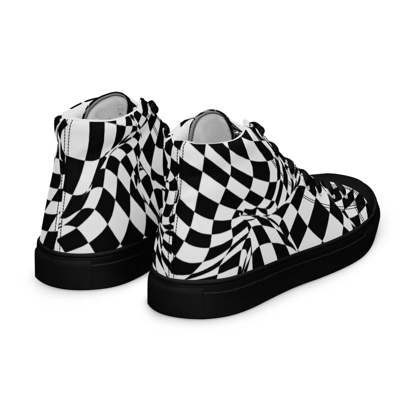 Men’s high top canvas shoes - T.Eddy’s Art Studio