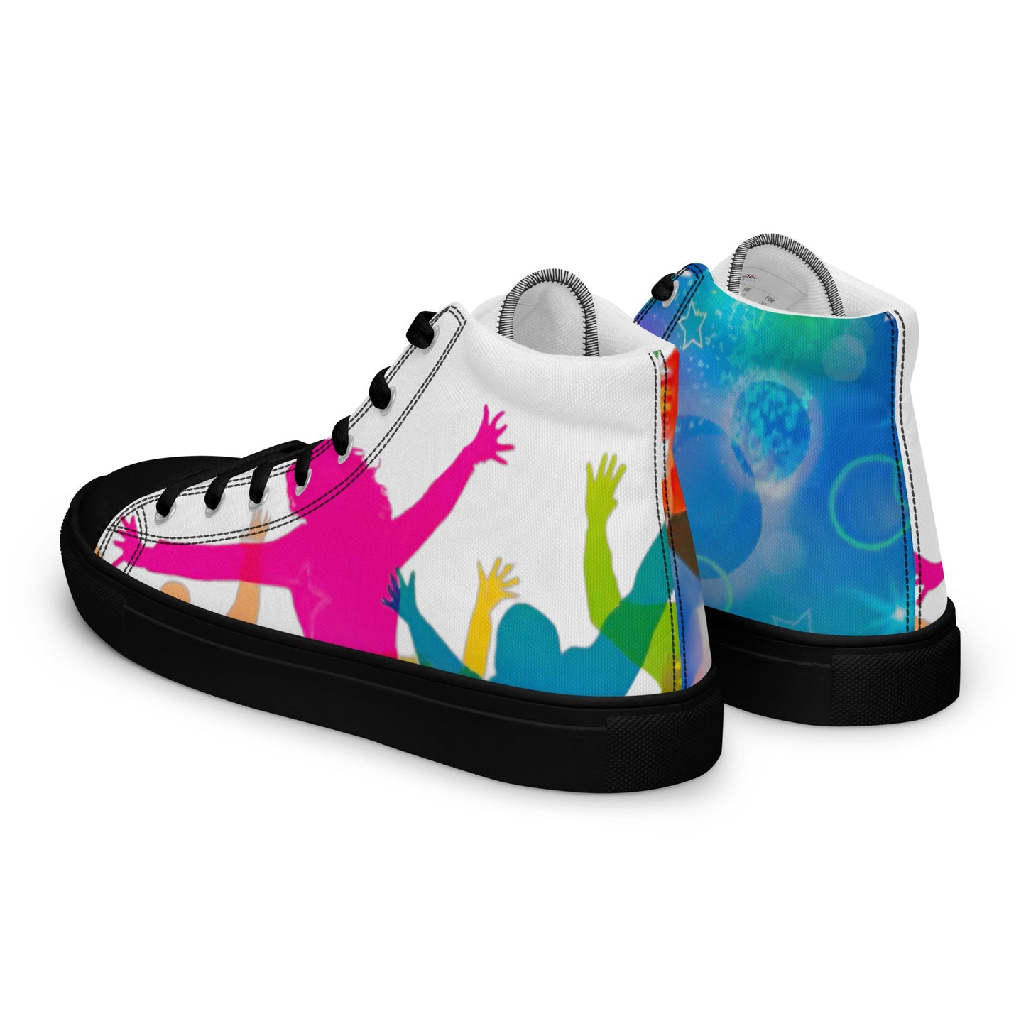 Men’s high top canvas shoes - T.Eddy’s Art Studio
