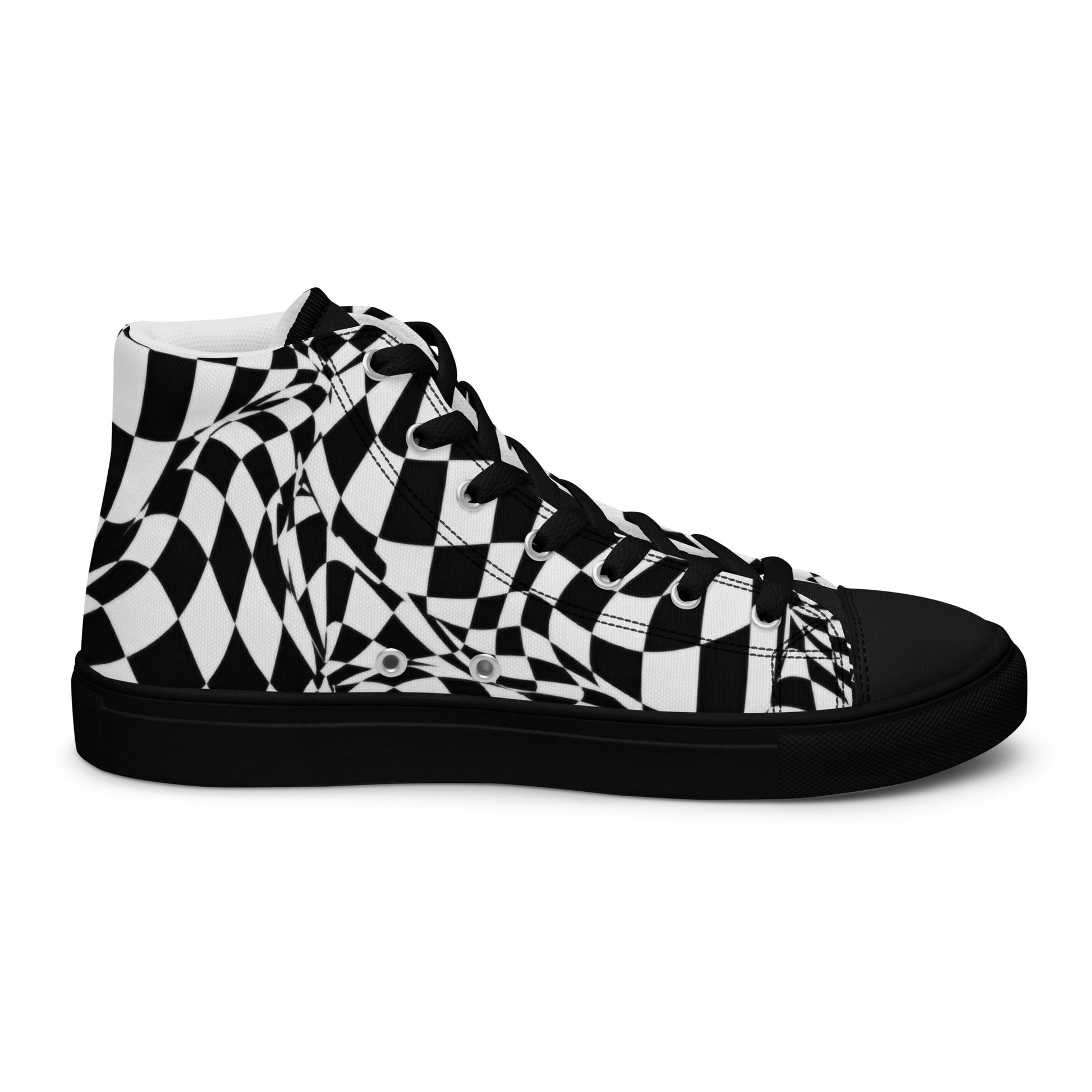 Men’s high top canvas shoes - T.Eddy’s Art Studio