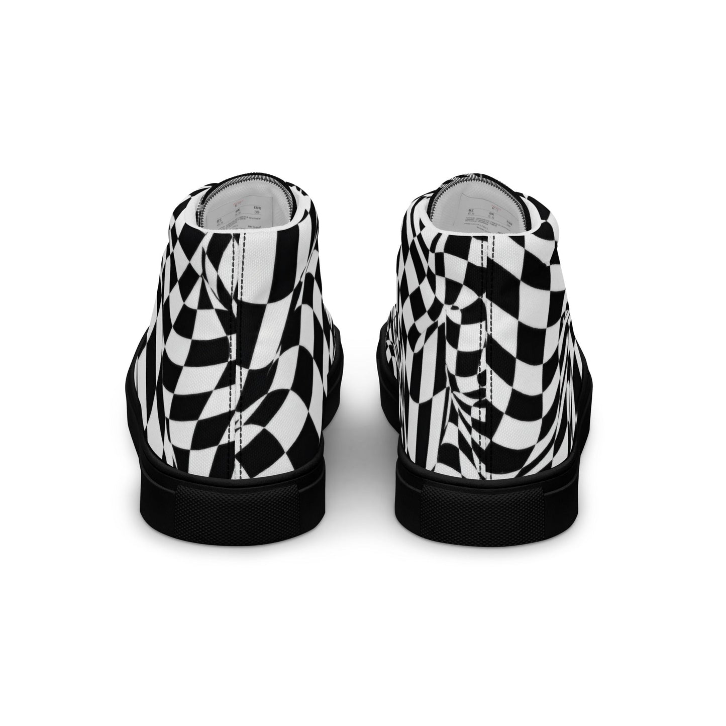 Men’s high top canvas shoes - T.Eddy’s Art Studio