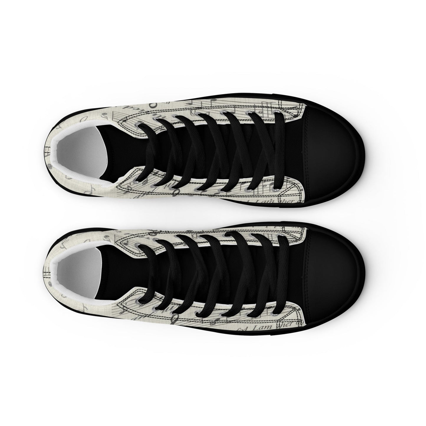 Men’s high top canvas shoes - T.Eddy’s Art Studio