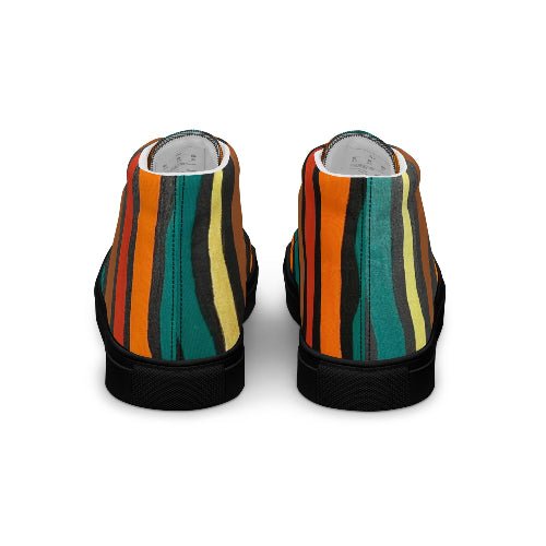 Men’s high top canvas shoes - T.Eddy’s Art Studio