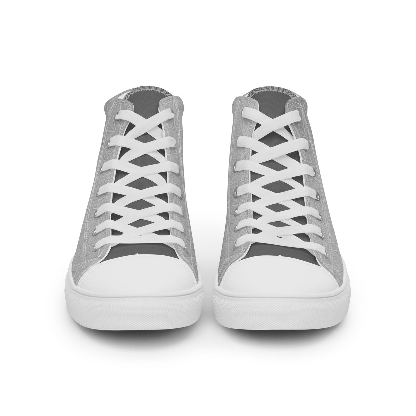 Men’s high top canvas shoes - T.Eddy’s Art Studio