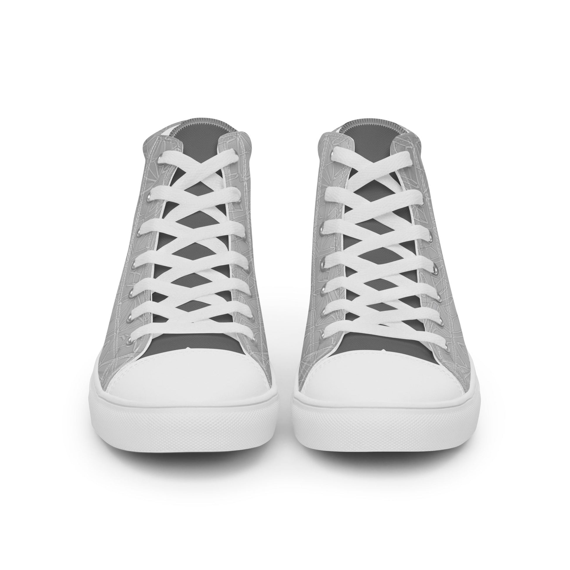 Men’s high top canvas shoes - T.Eddy’s Art Studio