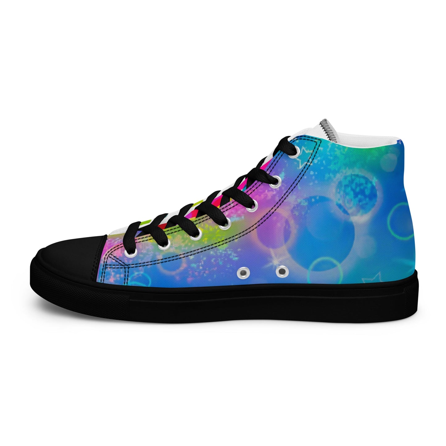 Men’s high top canvas shoes - T.Eddy’s Art Studio