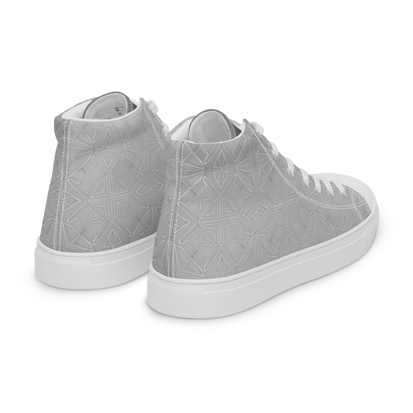 Men’s high top canvas shoes - T.Eddy’s Art Studio