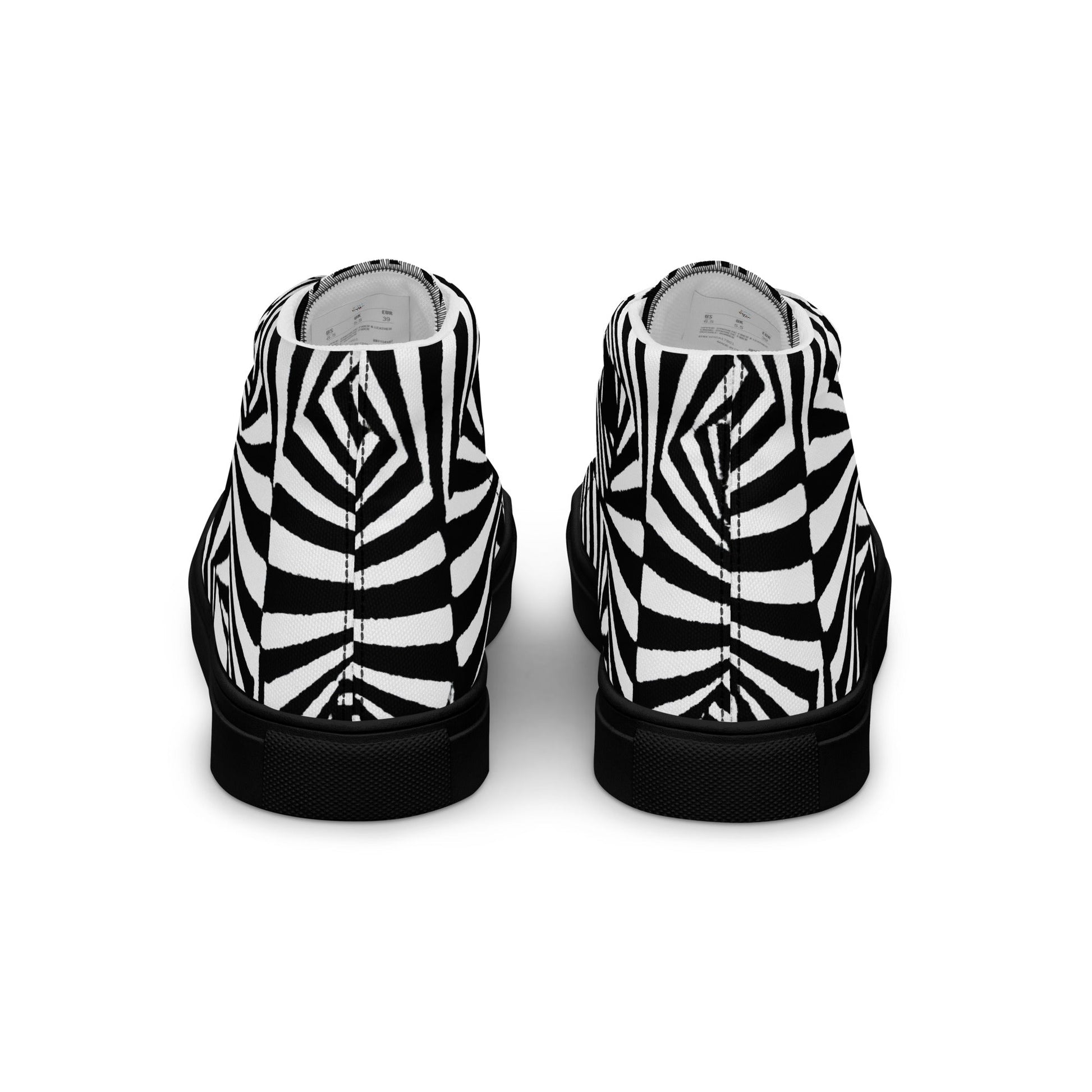 Men’s high top canvas shoes - T.Eddy’s Art Studio