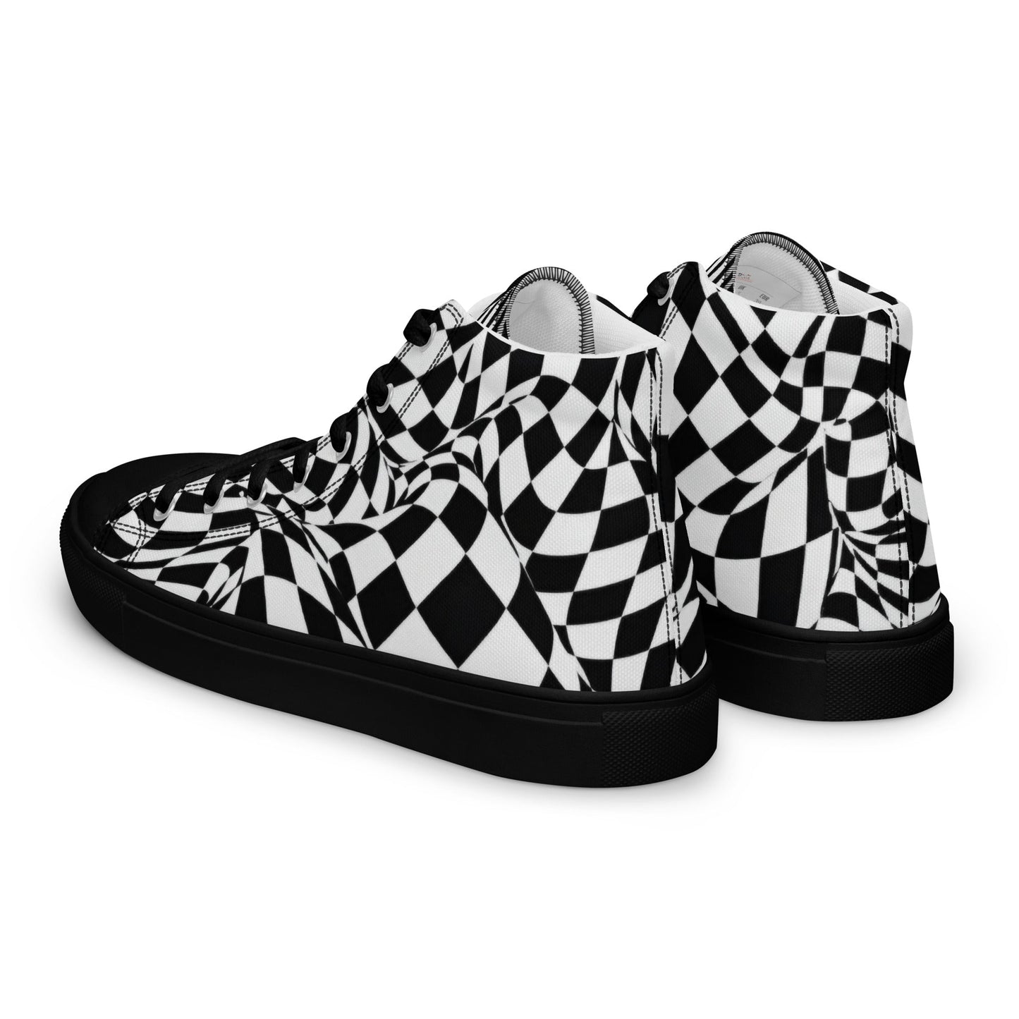 Men’s high top canvas shoes - T.Eddy’s Art Studio