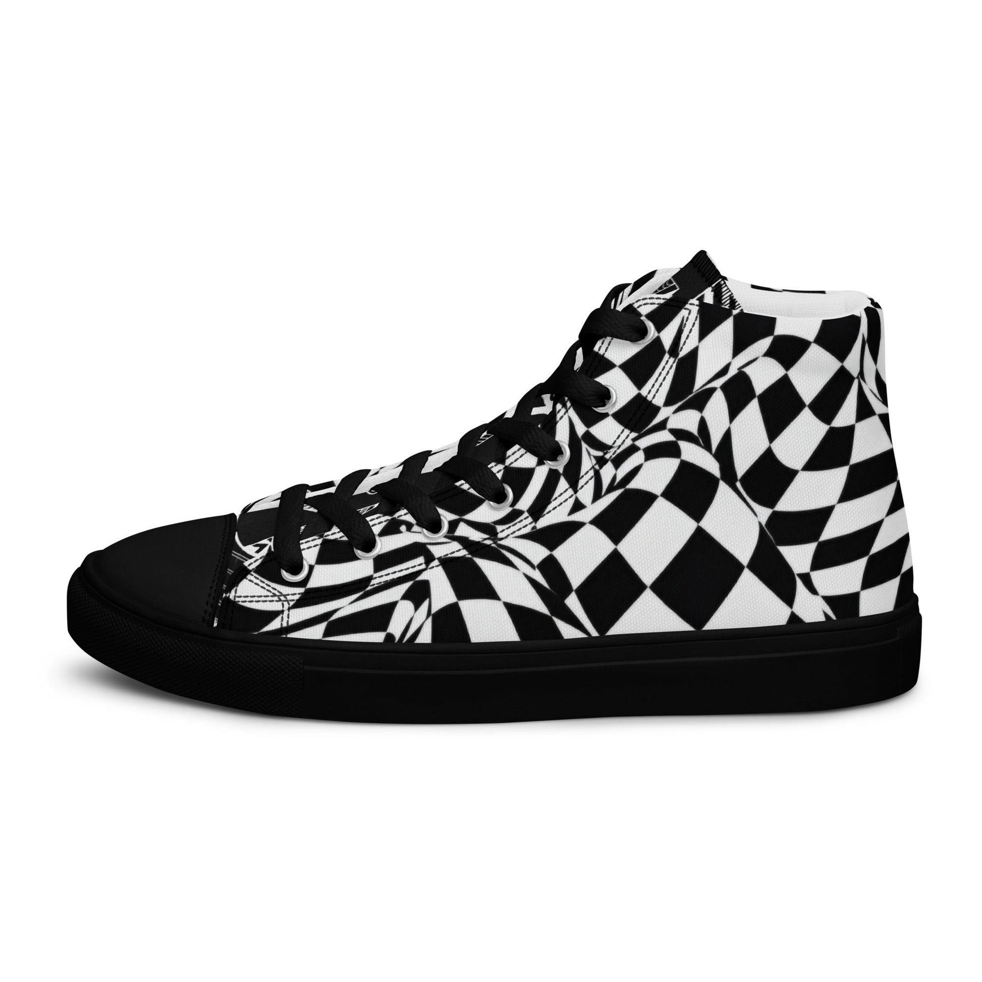 Men’s high top canvas shoes - T.Eddy’s Art Studio