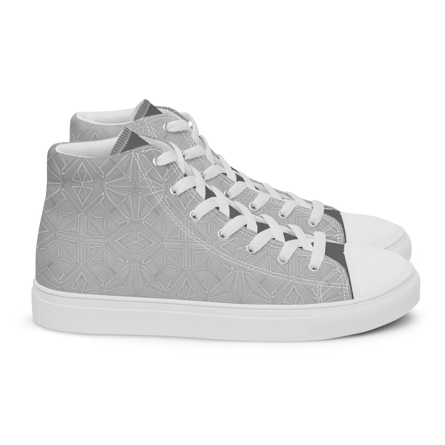 Men’s high top canvas shoes - T.Eddy’s Art Studio