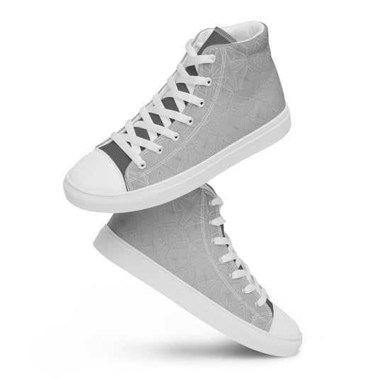 Men’s high top canvas shoes - T.Eddy’s Art Studio
