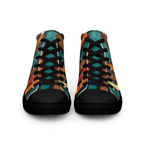 Men’s high top canvas shoes - T.Eddy’s Art Studio