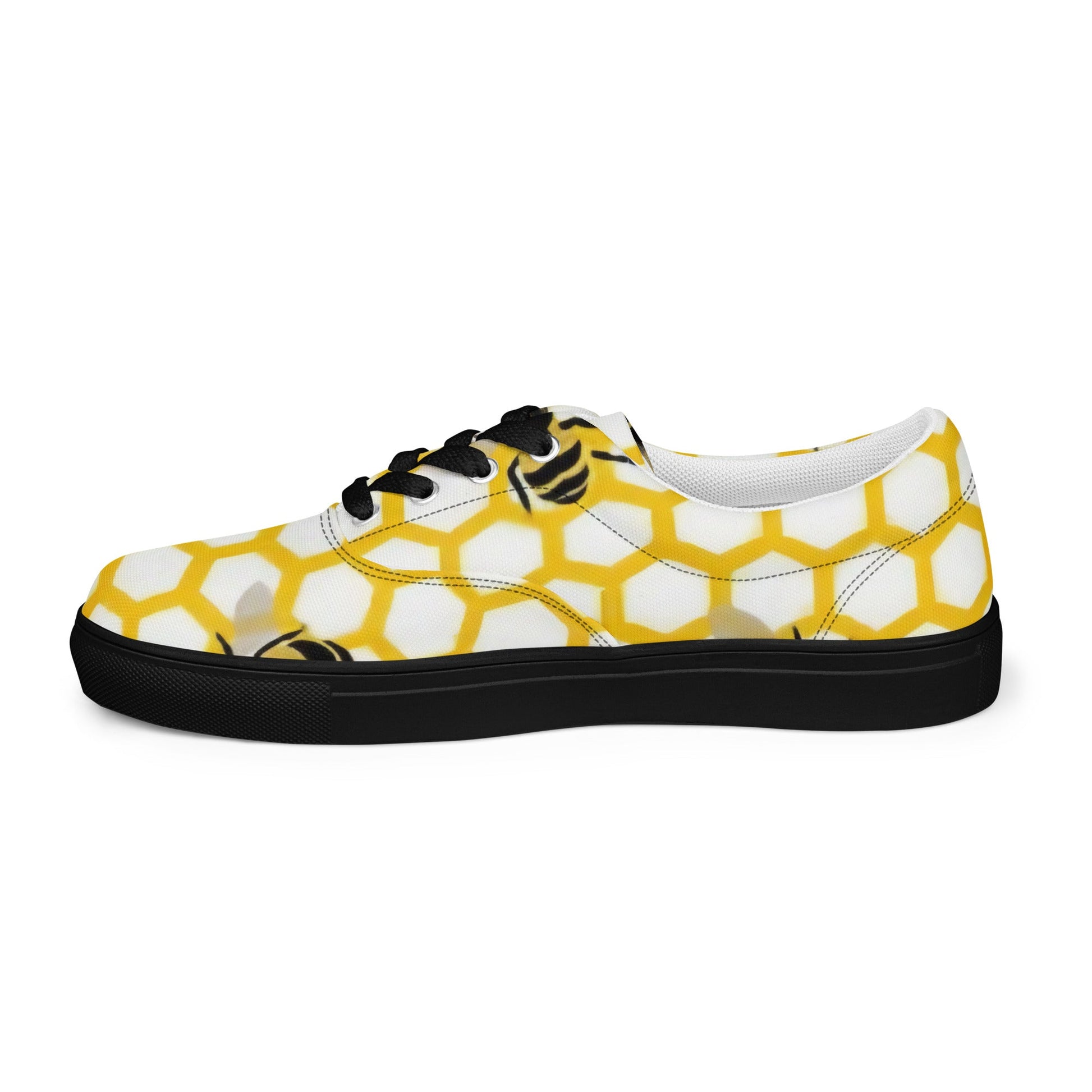 Pollen Power: Bee & Honeycomb Low - Tops - T.Eddy’s Art Studio