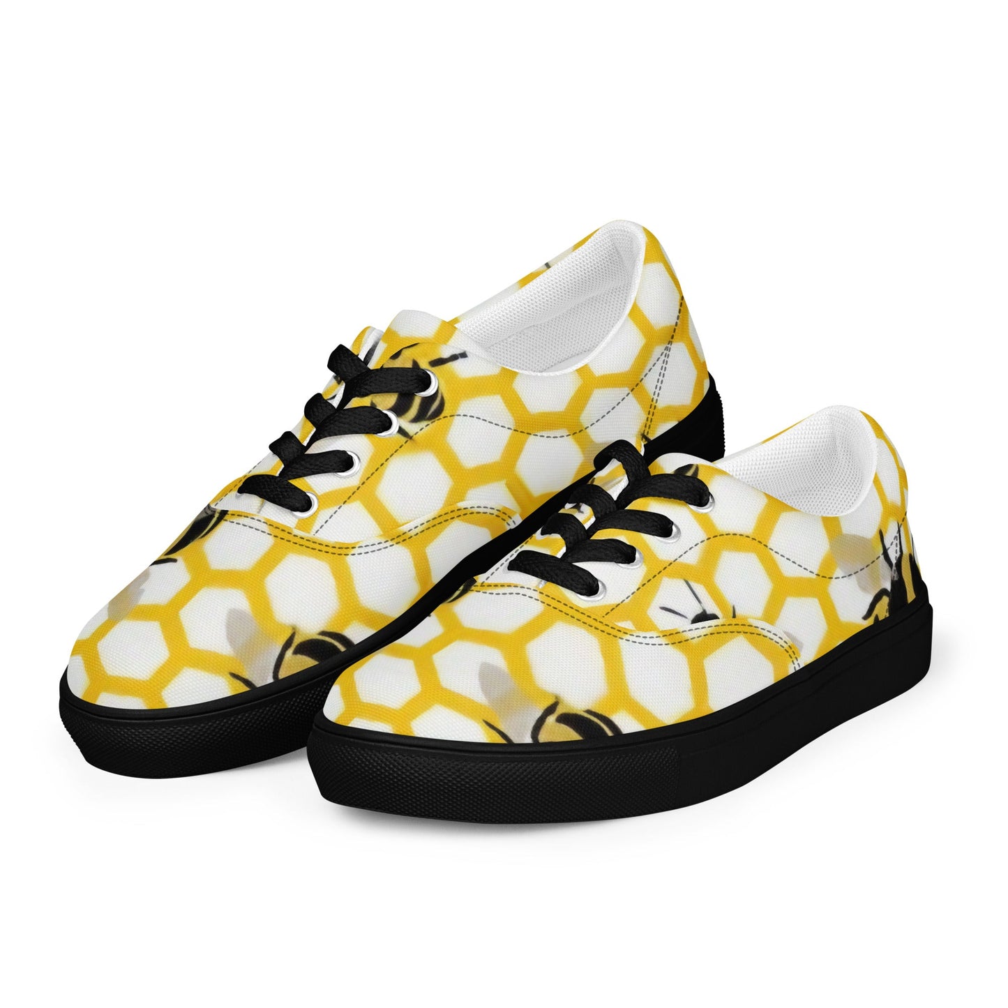 Pollen Power: Bee & Honeycomb Low - Tops - T.Eddy’s Art Studio