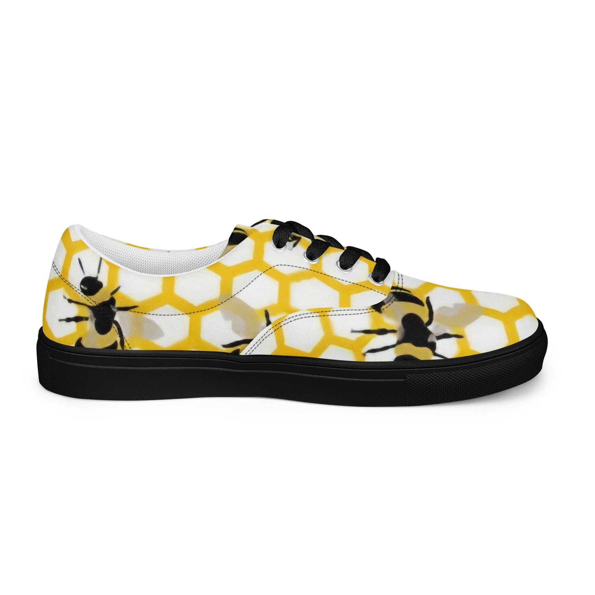 Pollen Power: Bee & Honeycomb Low - Tops - T.Eddy’s Art Studio