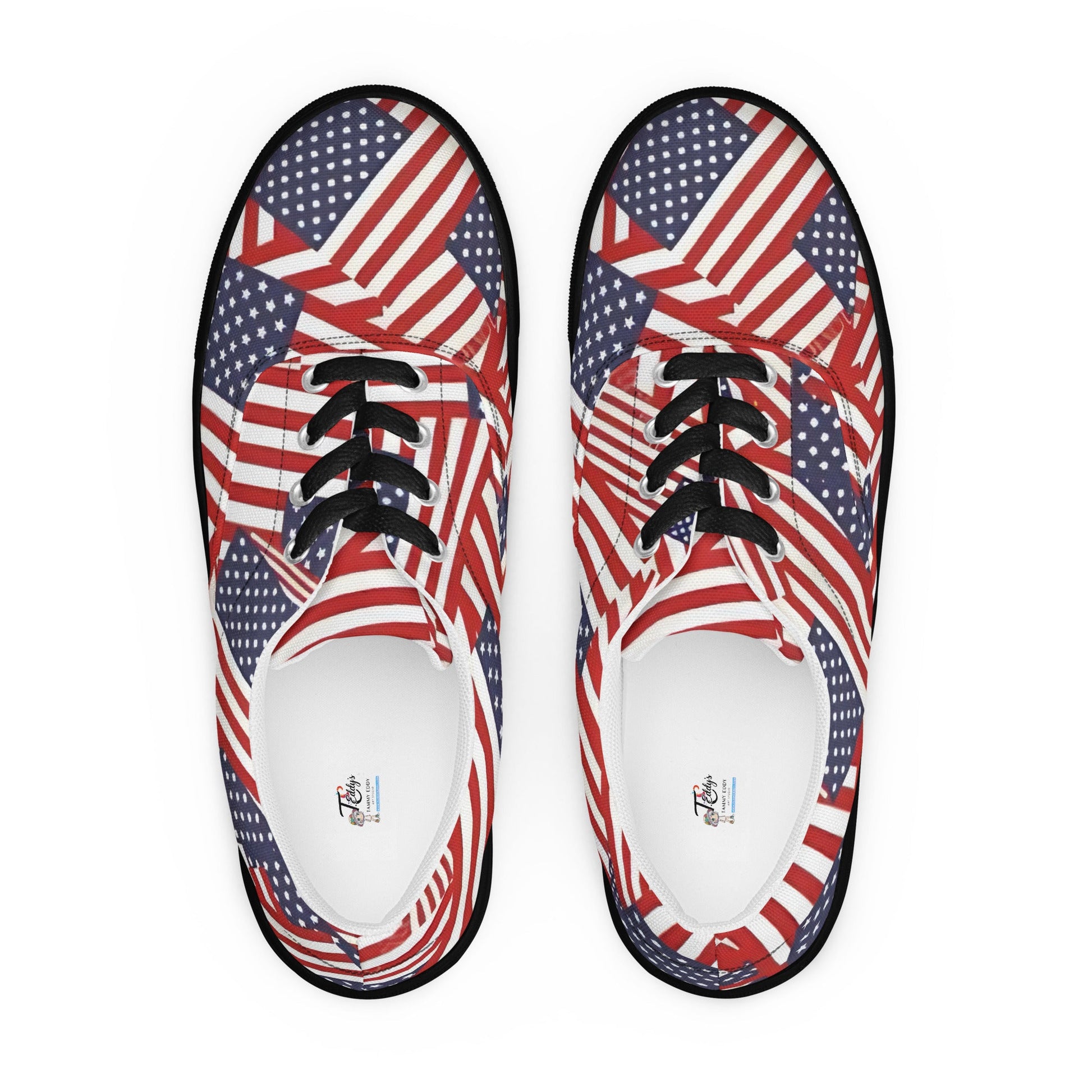 Red, White, and You: Patriotic Low - Tops - T.Eddy’s Art Studio