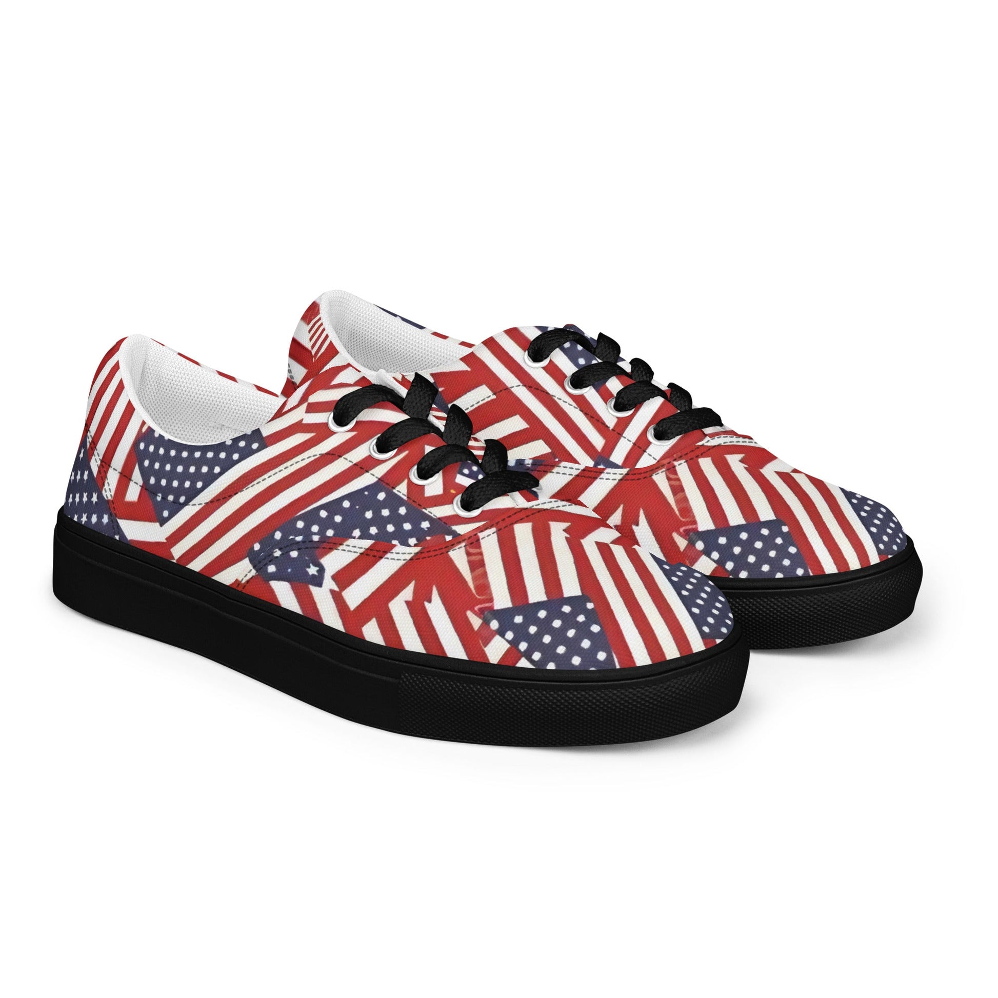 Red, White, and You: Patriotic Low - Tops - T.Eddy’s Art Studio