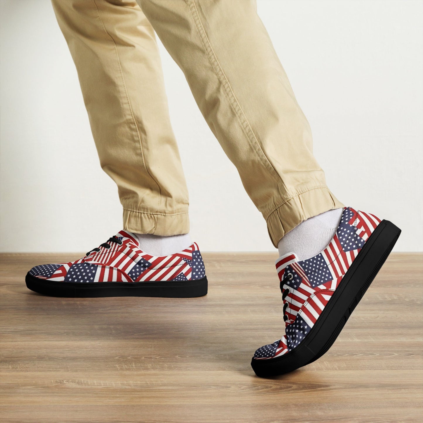 Red, White, and You: Patriotic Low - Tops - T.Eddy’s Art Studio