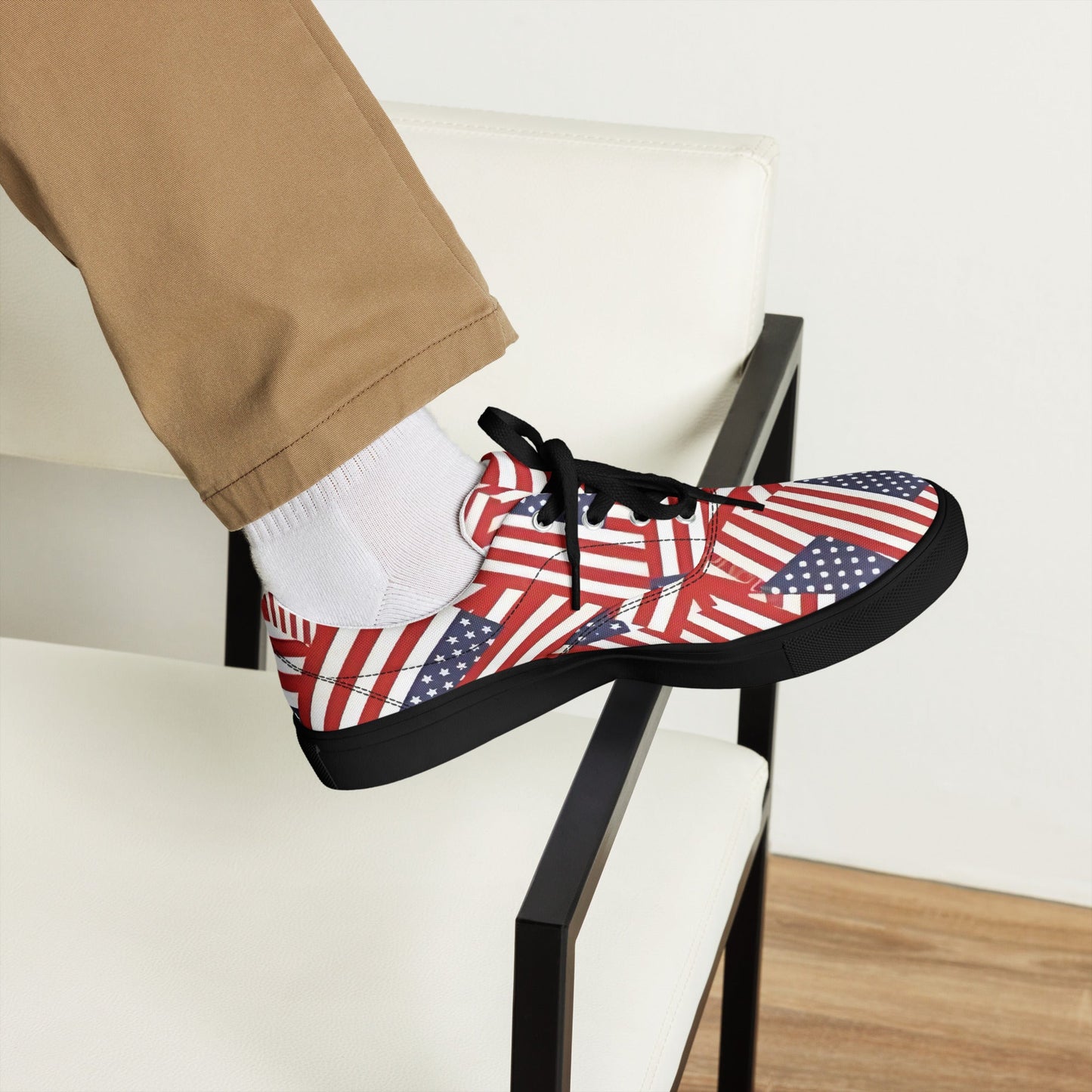 Red, White, and You: Patriotic Low - Tops - T.Eddy’s Art Studio