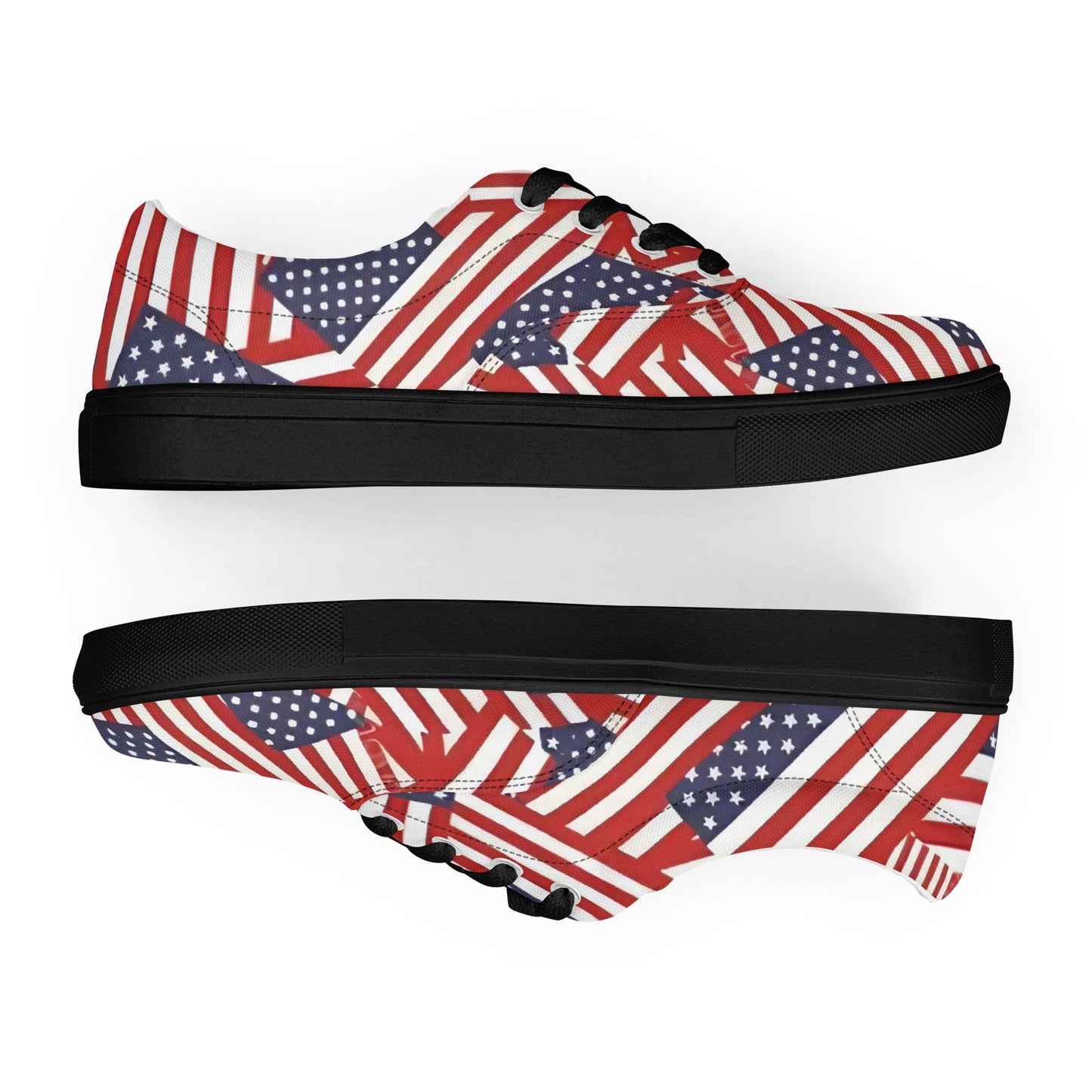 Red, White, and You: Patriotic Low - Tops - T.Eddy’s Art Studio
