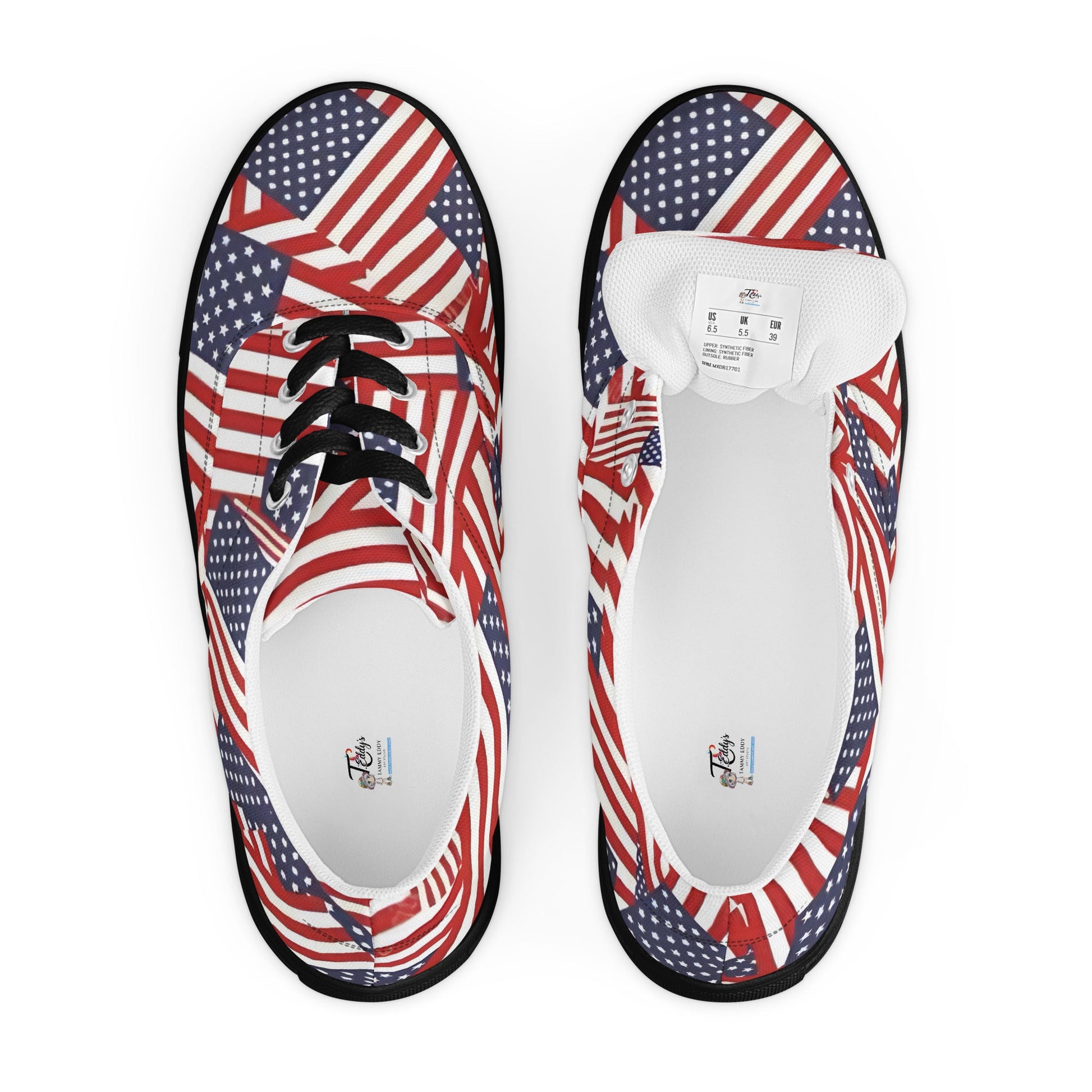 Red, White, and You: Patriotic Low - Tops - T.Eddy’s Art Studio
