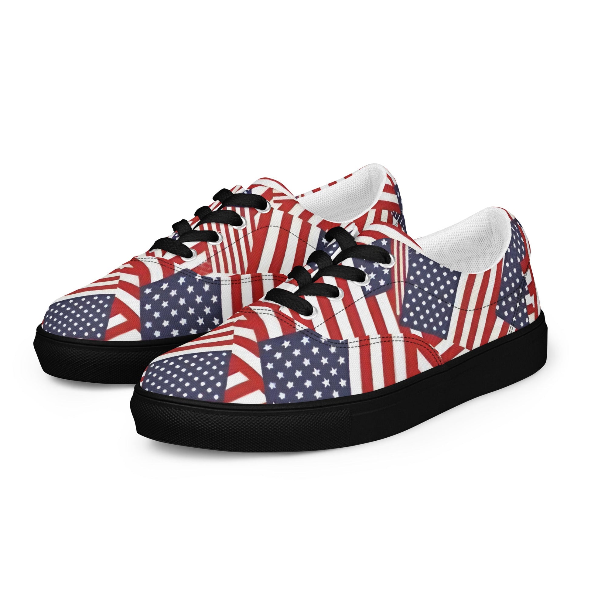 Red, White, and You: Patriotic Low - Tops - T.Eddy’s Art Studio