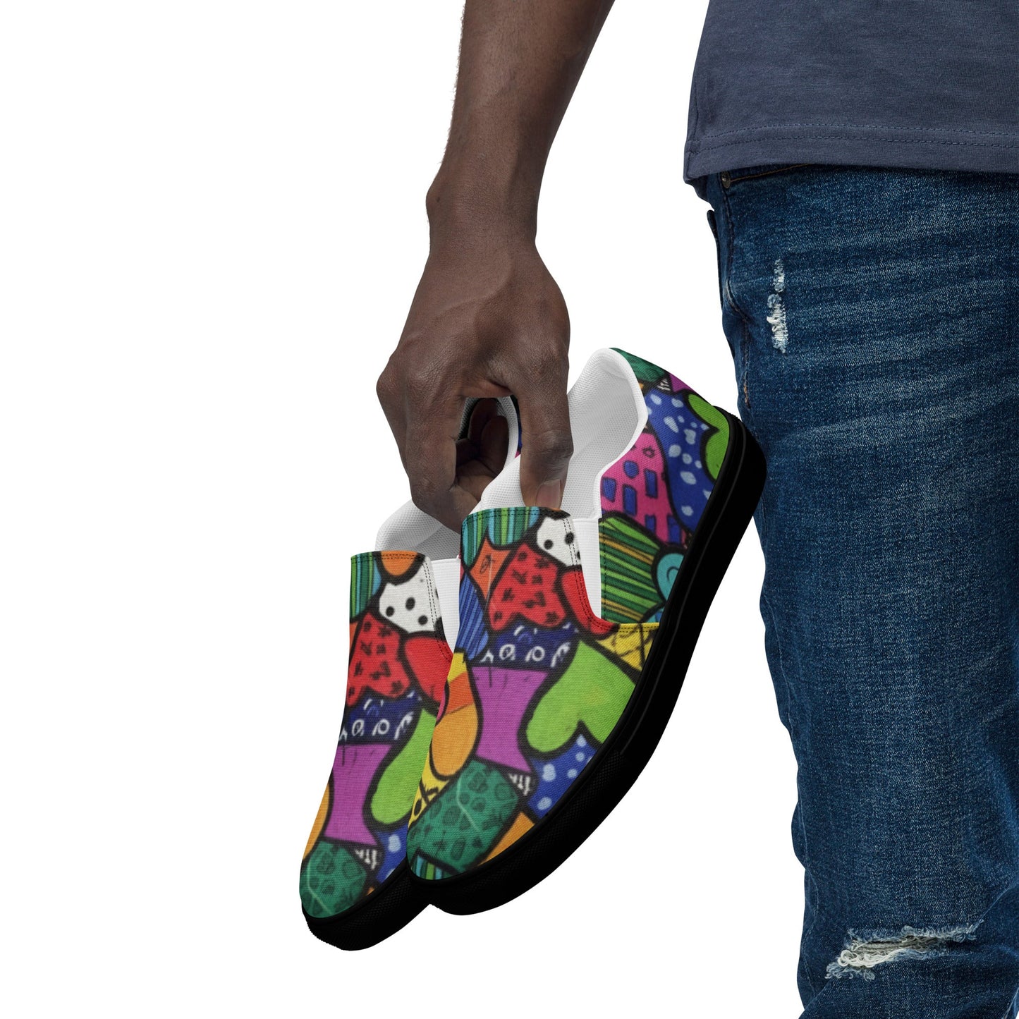 Slip - on canvas shoes - T.Eddy’s Art Studio