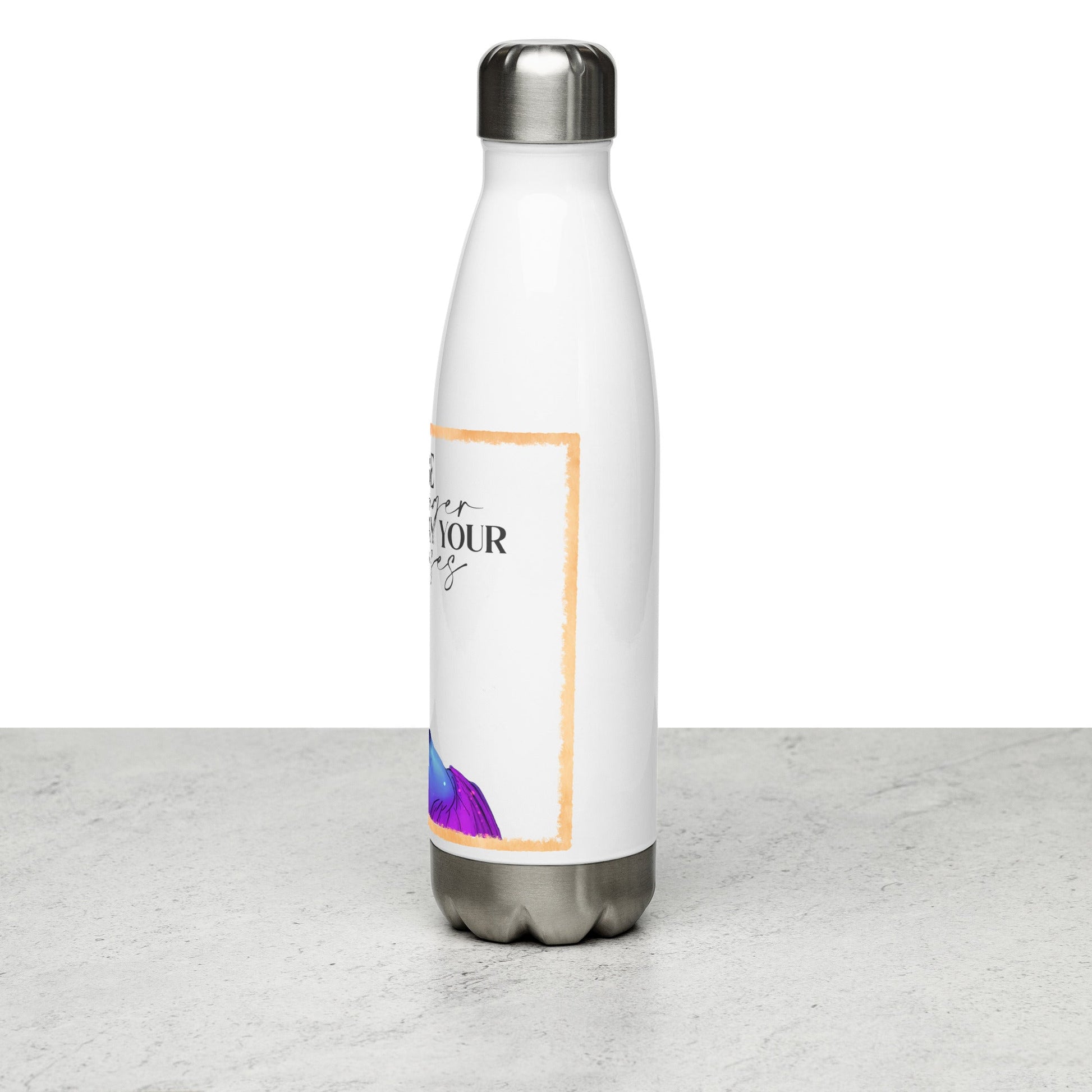 Stainless steel water bottle boasting Tammy’s Original Art - T.Eddy’s Art Studio