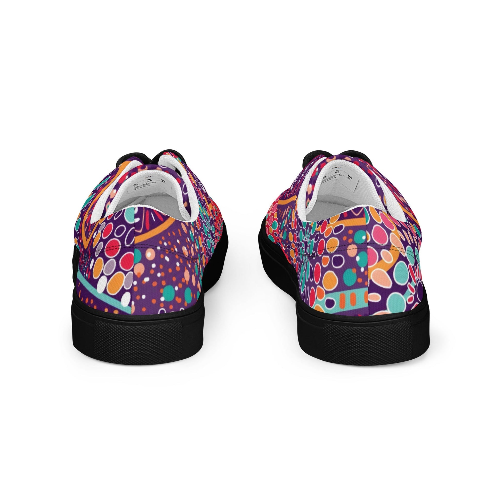 Step Into a Celebration of Color lace - up canvas shoes - T.Eddy’s Art Studio