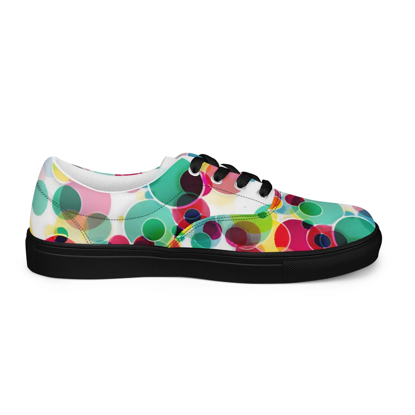 Step Into a world of Bubbles lace - up canvas shoes - T.Eddy’s Art Studio