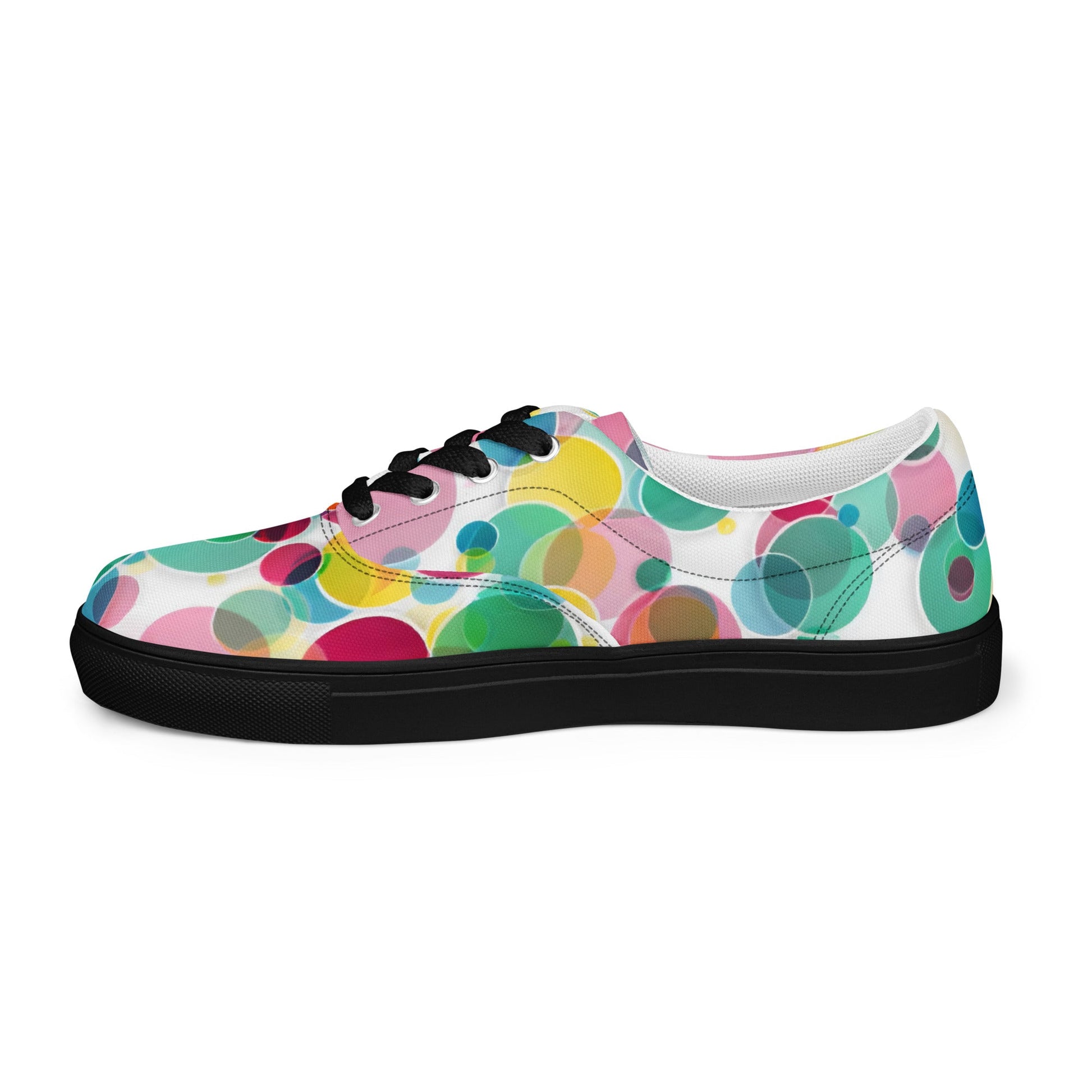 Step Into a world of Bubbles lace - up canvas shoes - T.Eddy’s Art Studio