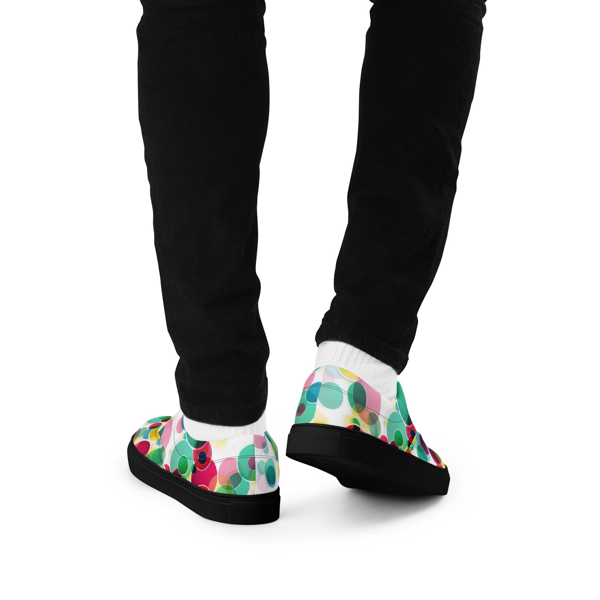 Step Into a world of Bubbles lace - up canvas shoes - T.Eddy’s Art Studio