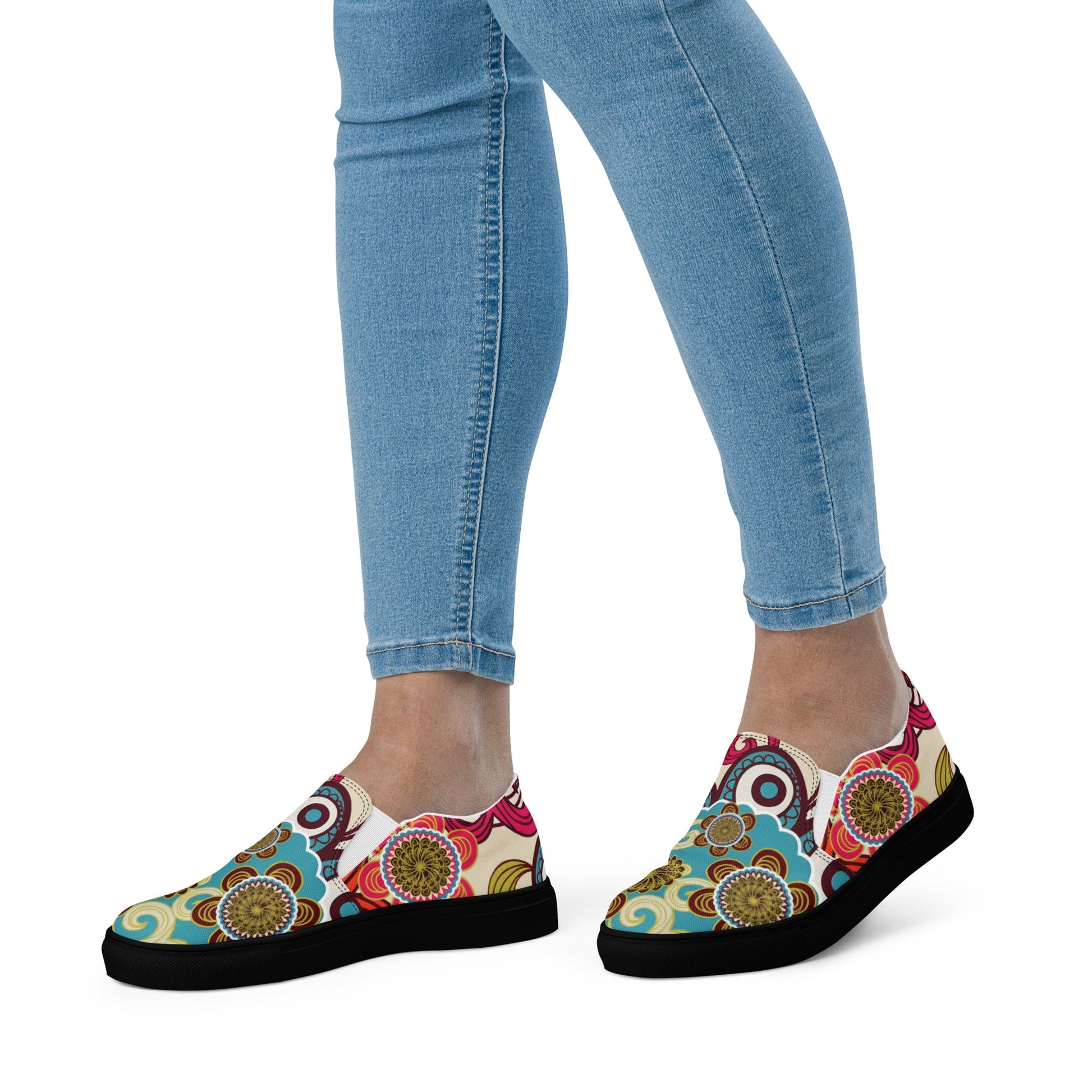 Step into Style with Bohemian Slip - Ons - T.Eddy’s Art Studio