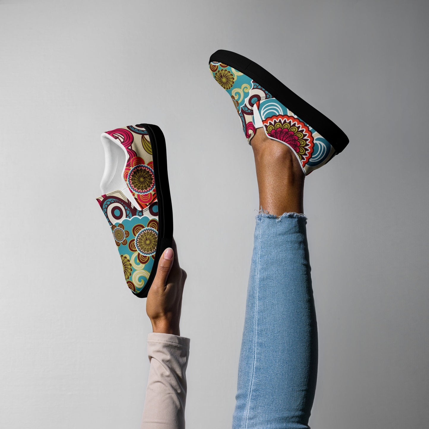 Step into Style with Bohemian Slip - Ons - T.Eddy’s Art Studio