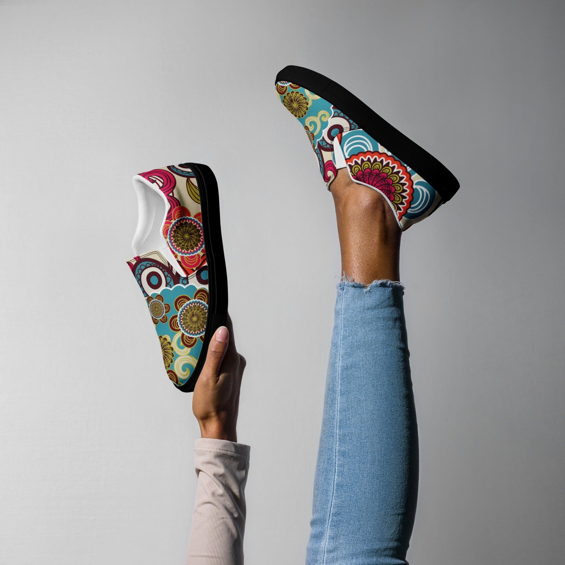 Step into Style with Bohemian Slip - Ons - T.Eddy’s Art Studio