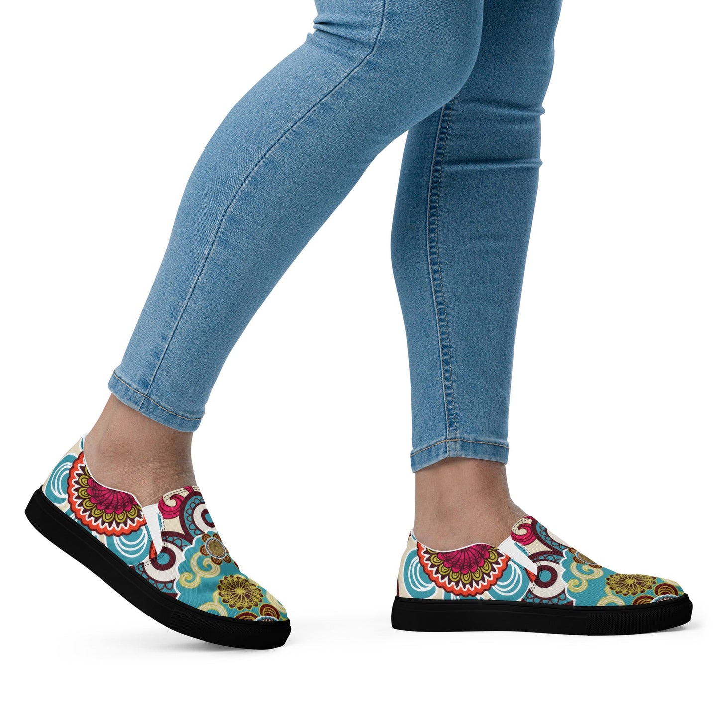 Step into Style with Bohemian Slip - Ons - T.Eddy’s Art Studio