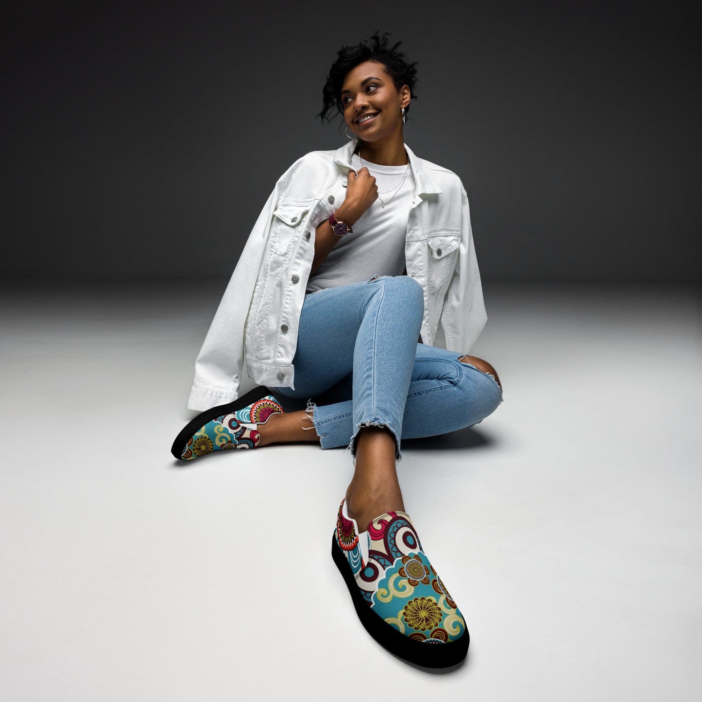 Step into Style with Bohemian Slip - Ons - T.Eddy’s Art Studio