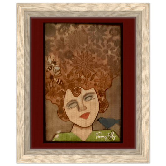 "The Gardener's Dream" Framed Canvas Print - T.Eddy’s Art Studio