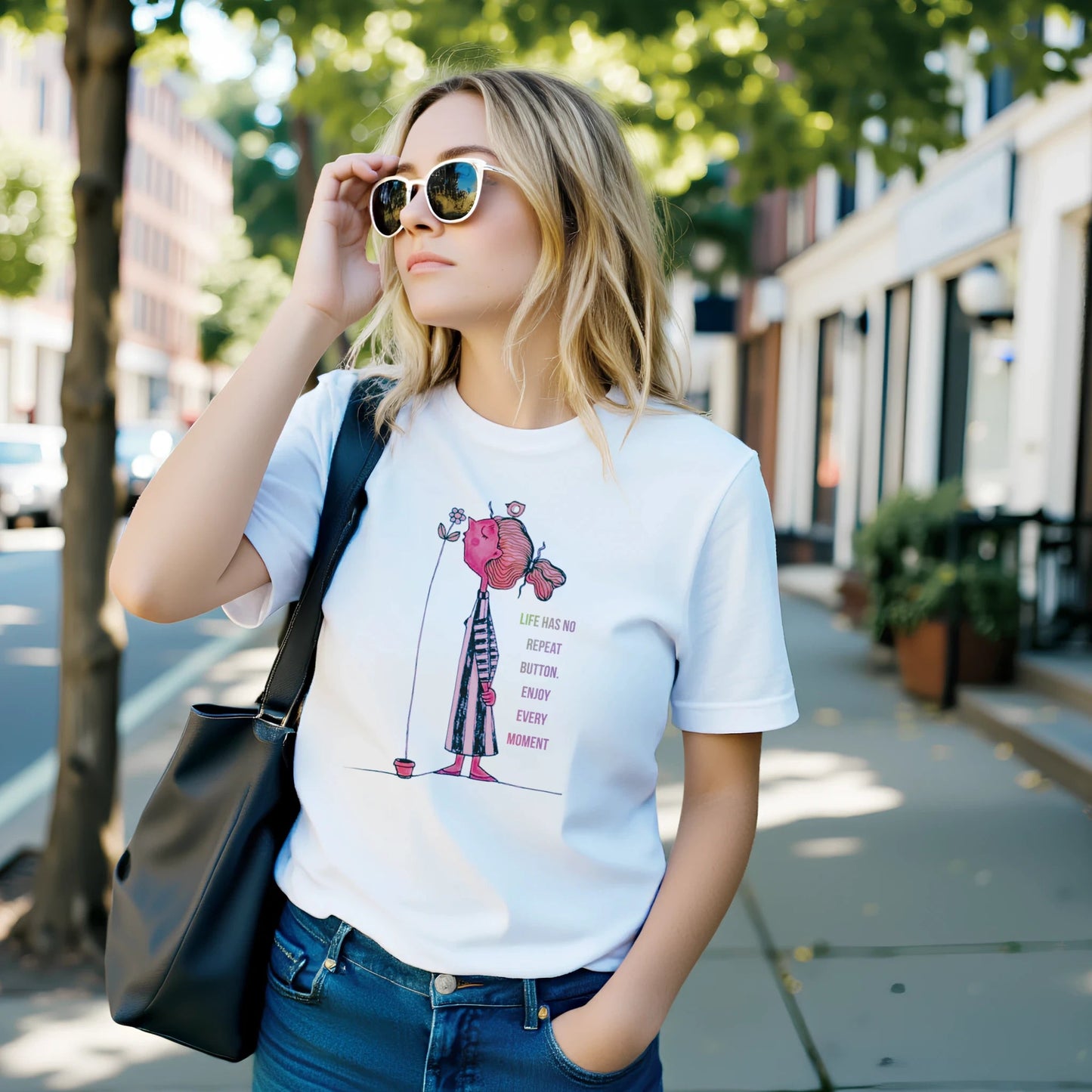 The "Life Has No Repeat Button" Tee - T.Eddy’s Art Studio