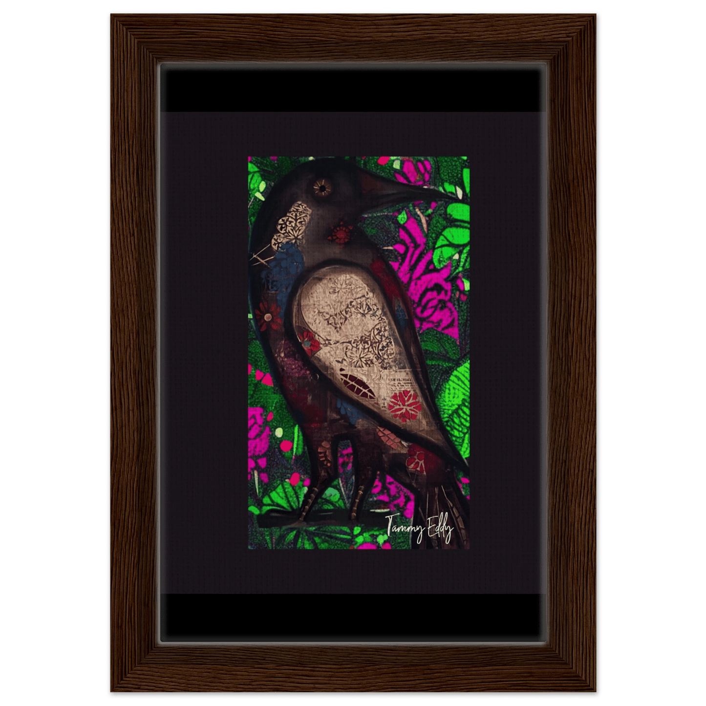 "The Raven's Tale" Framed Canvas Print - T.Eddy’s Art Studio