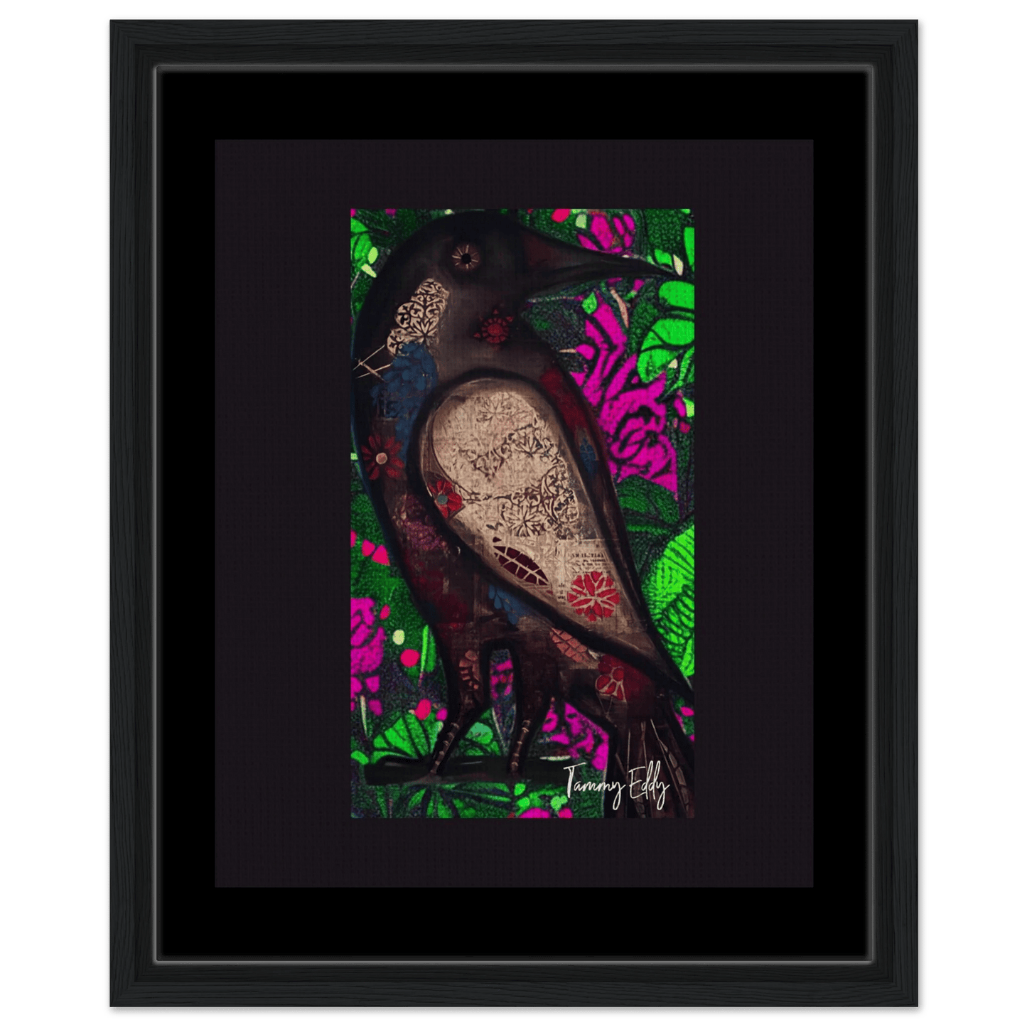 "The Raven's Tale" Framed Canvas Print - T.Eddy’s Art Studio