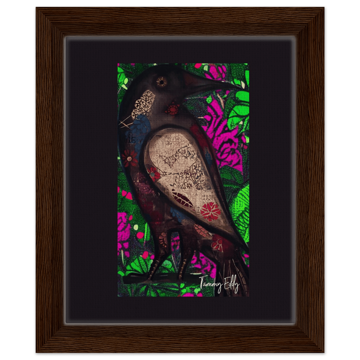"The Raven's Tale" Framed Canvas Print - T.Eddy’s Art Studio
