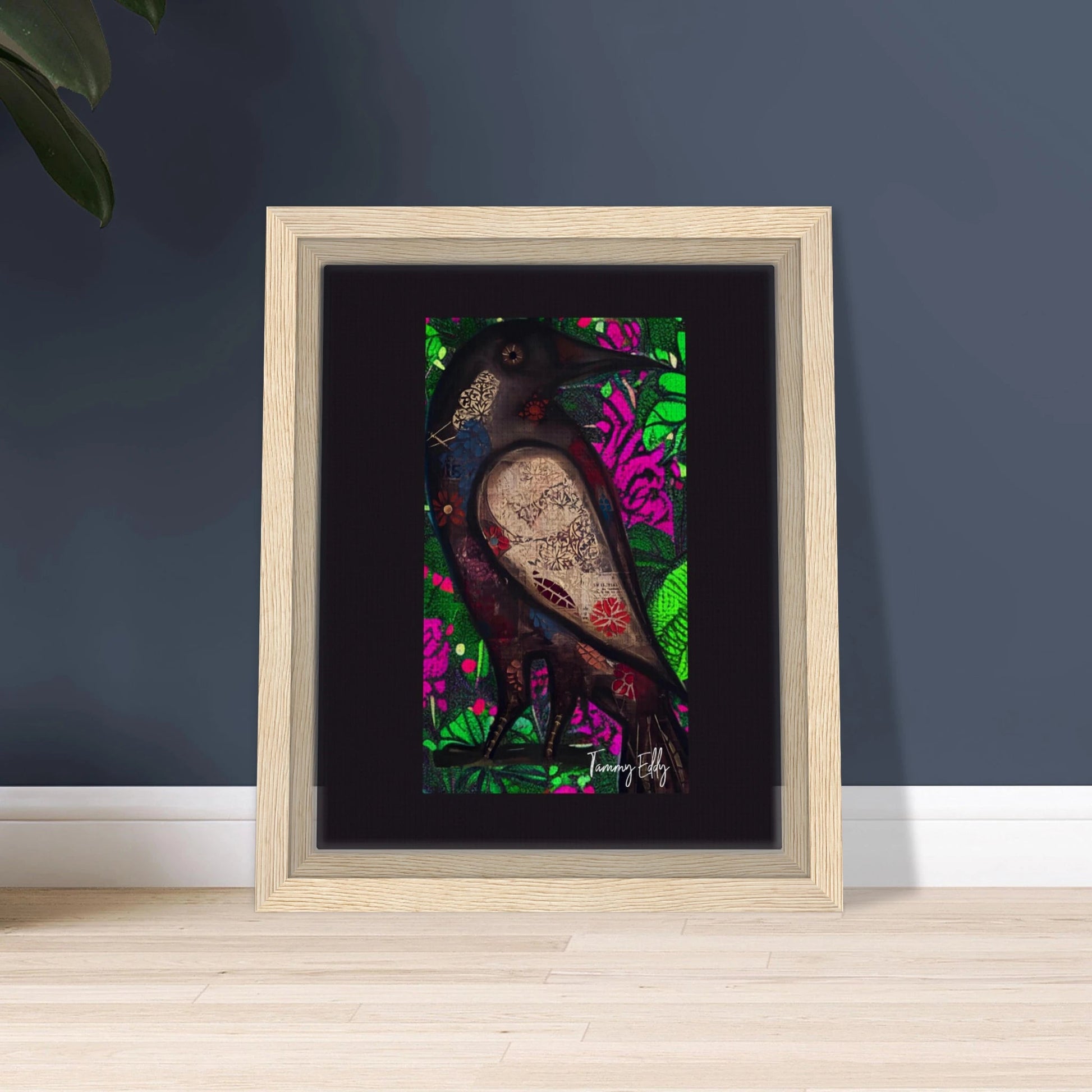 "The Raven's Tale" Framed Canvas Print - T.Eddy’s Art Studio
