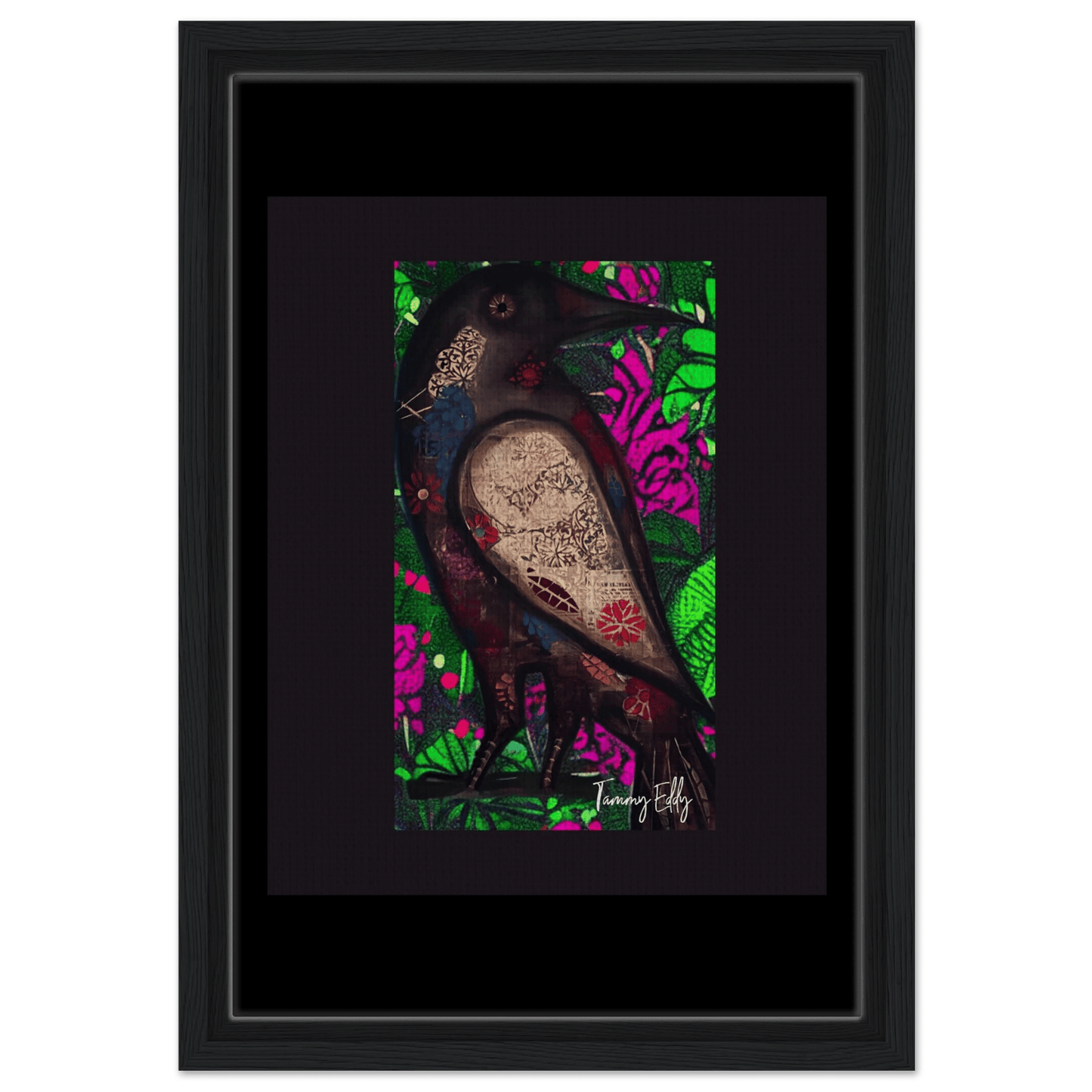 "The Raven's Tale" Framed Canvas Print - T.Eddy’s Art Studio