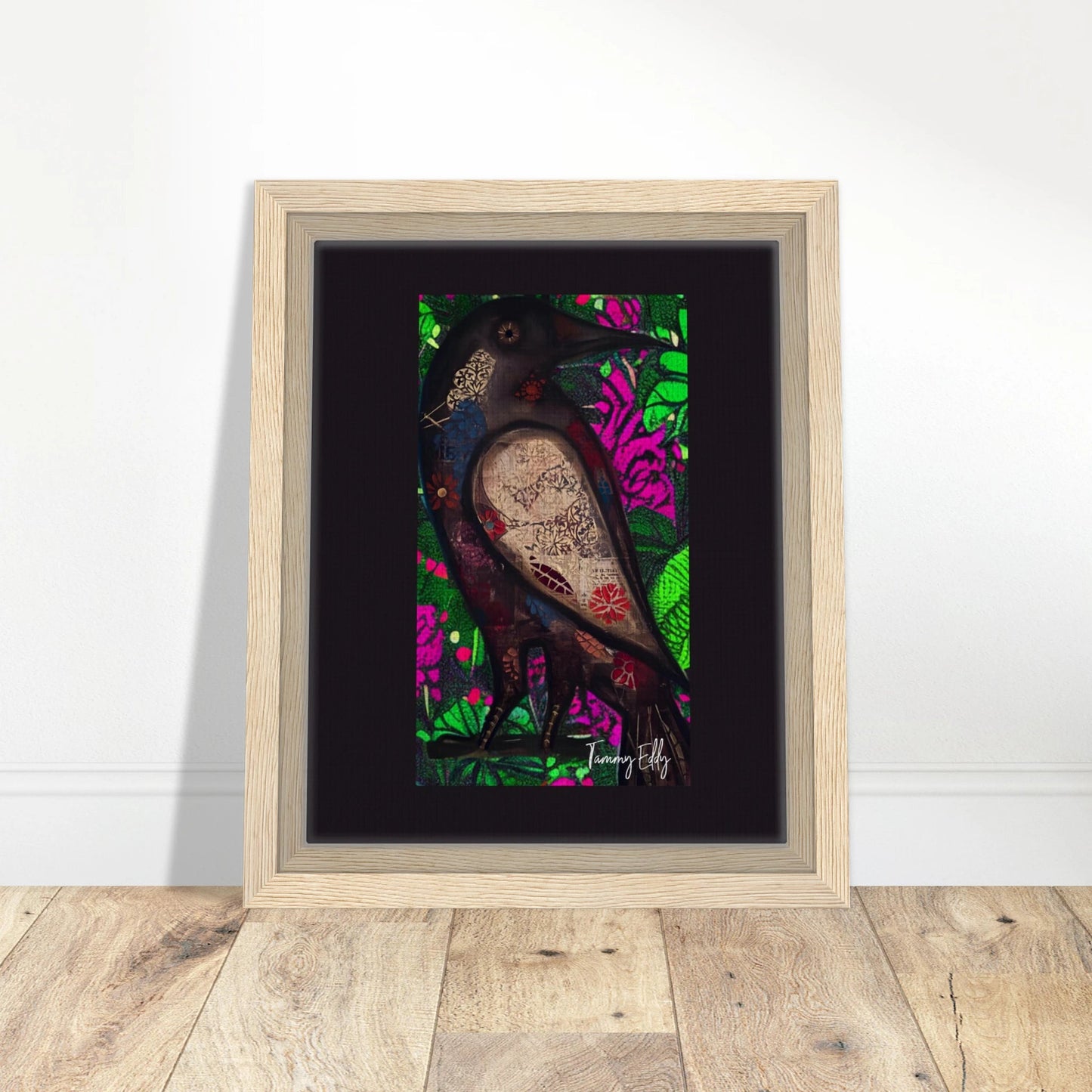 "The Raven's Tale" Framed Canvas Print - T.Eddy’s Art Studio