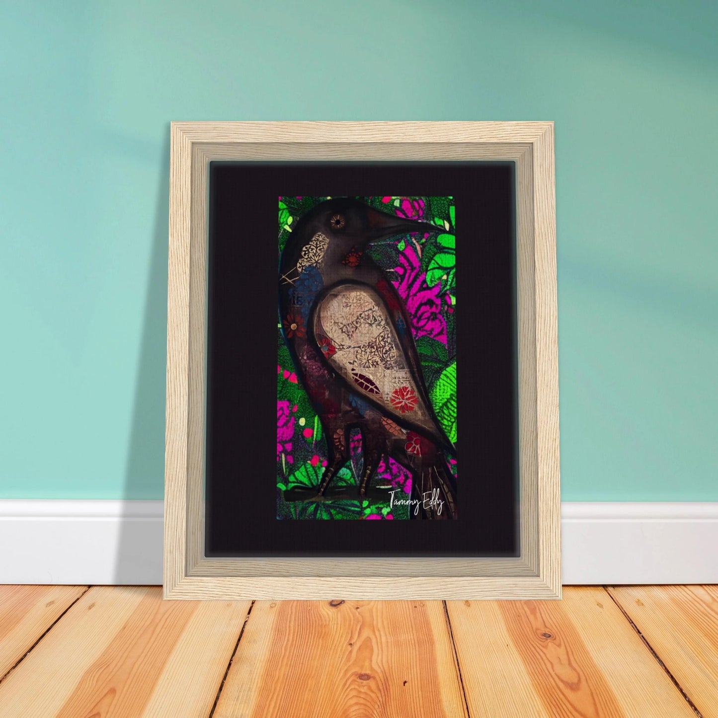 "The Raven's Tale" Framed Canvas Print - T.Eddy’s Art Studio